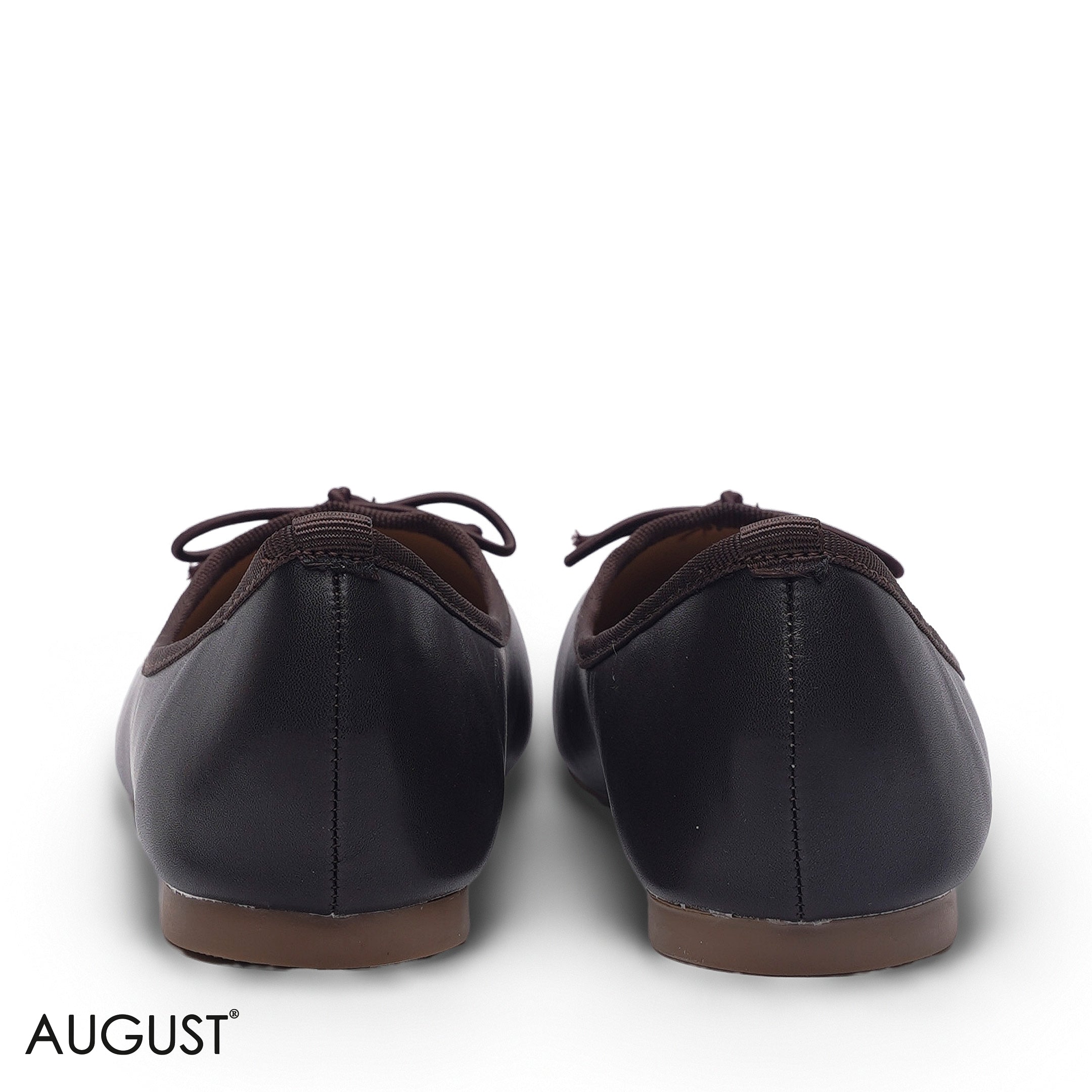 ELEGANT DEEP BROWN POINTED D'ORSAY FLAT