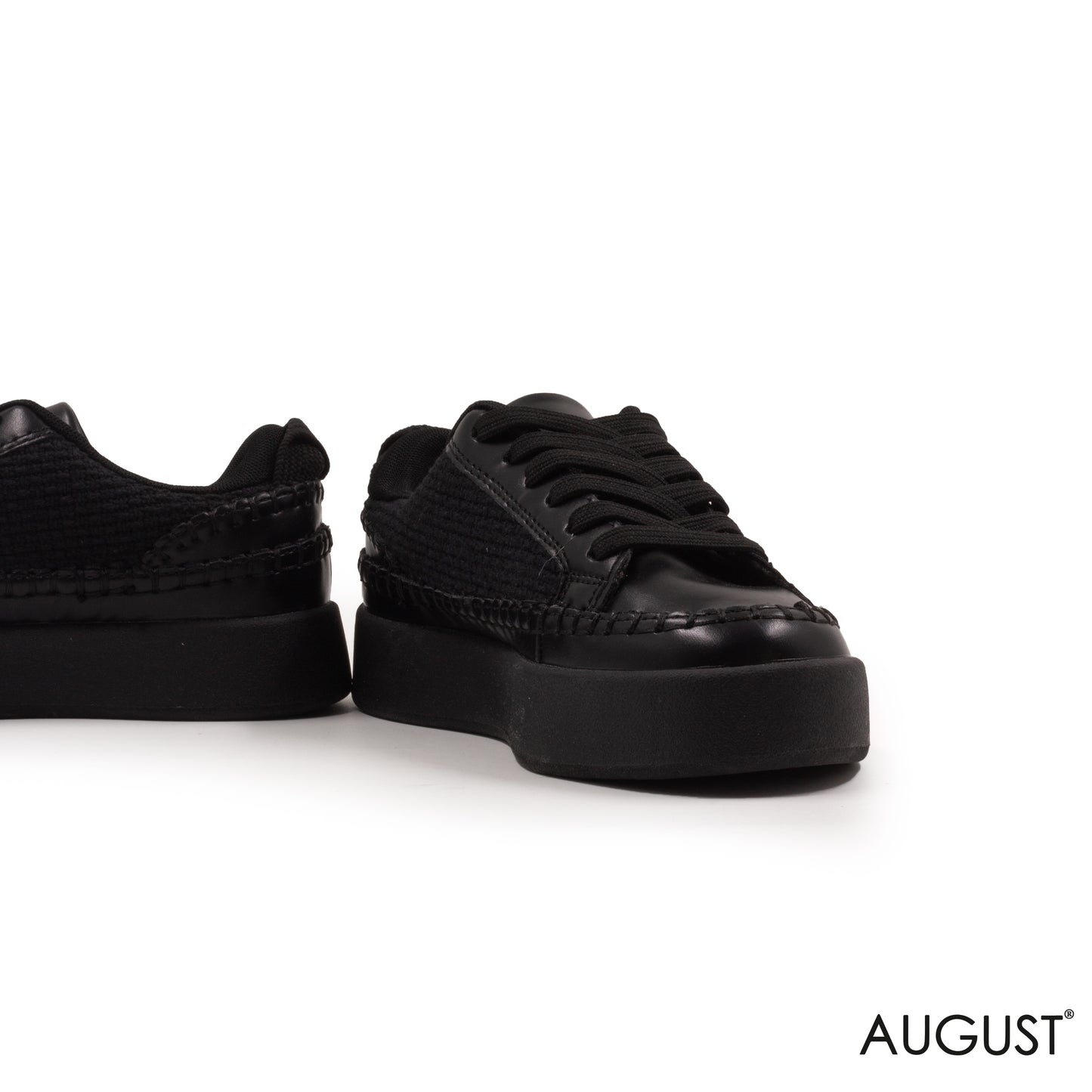 BLACK KINT SNEAKERS WITH CHUNKY SOLE