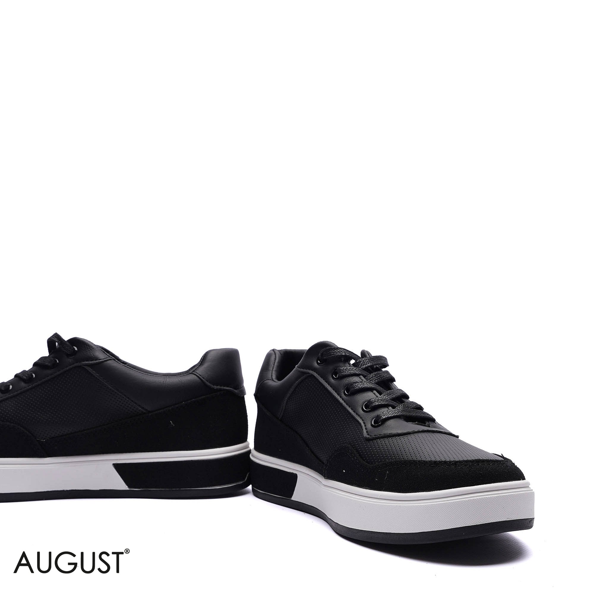 Premium Leather & Suede Mixed Sneakers