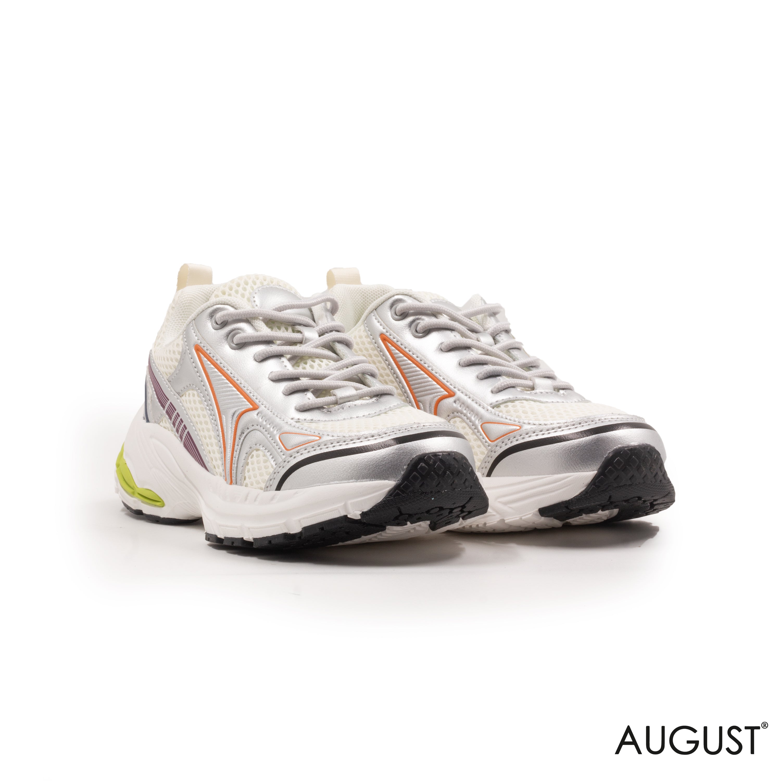 MIXED- COLOR LEATHER SNEAKERS WITH RUBBER SOLE