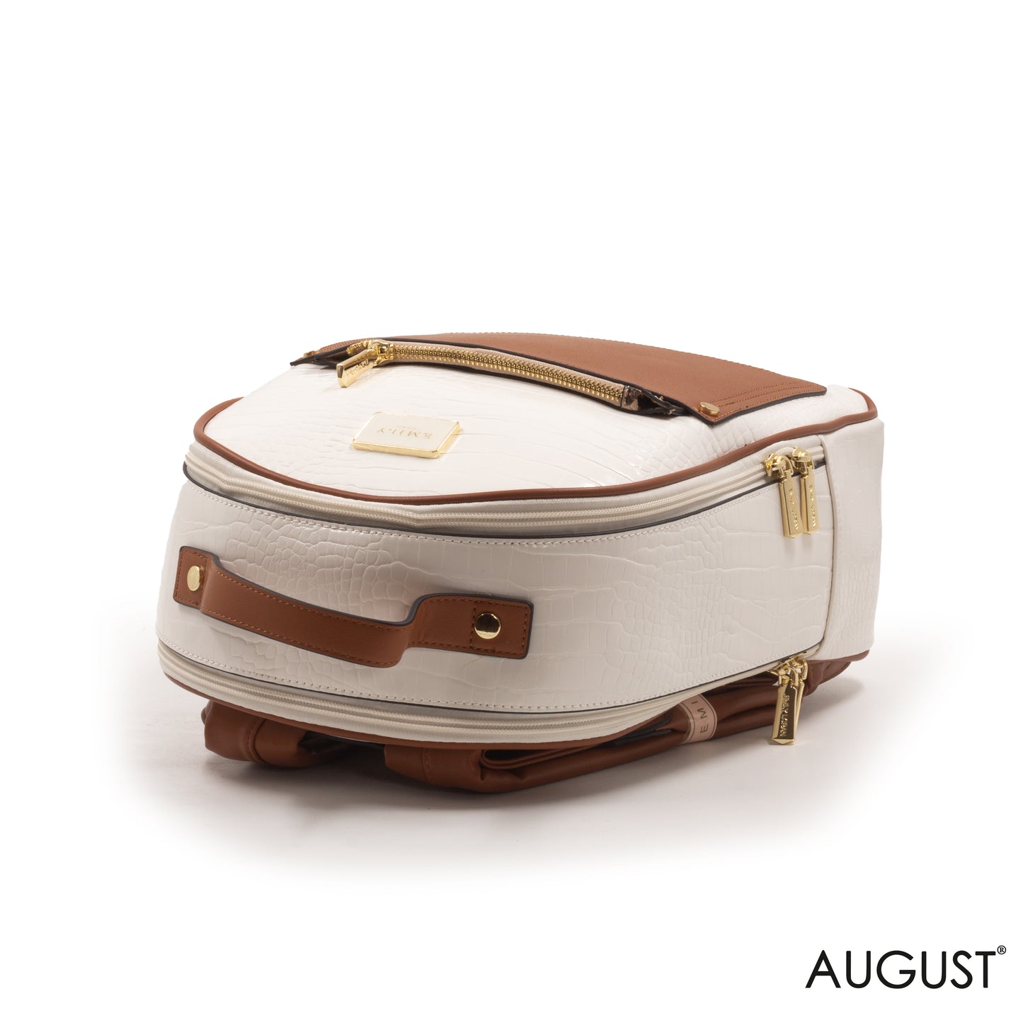 WHITE CROC BACKPACK WITH MINI SNAKE WALLET