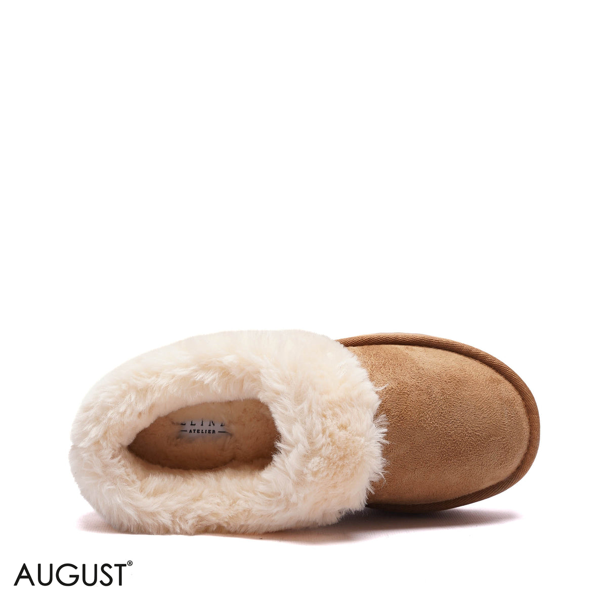 PLATFORM FAUX-FUR SUEDE ANKLE BOOTS
