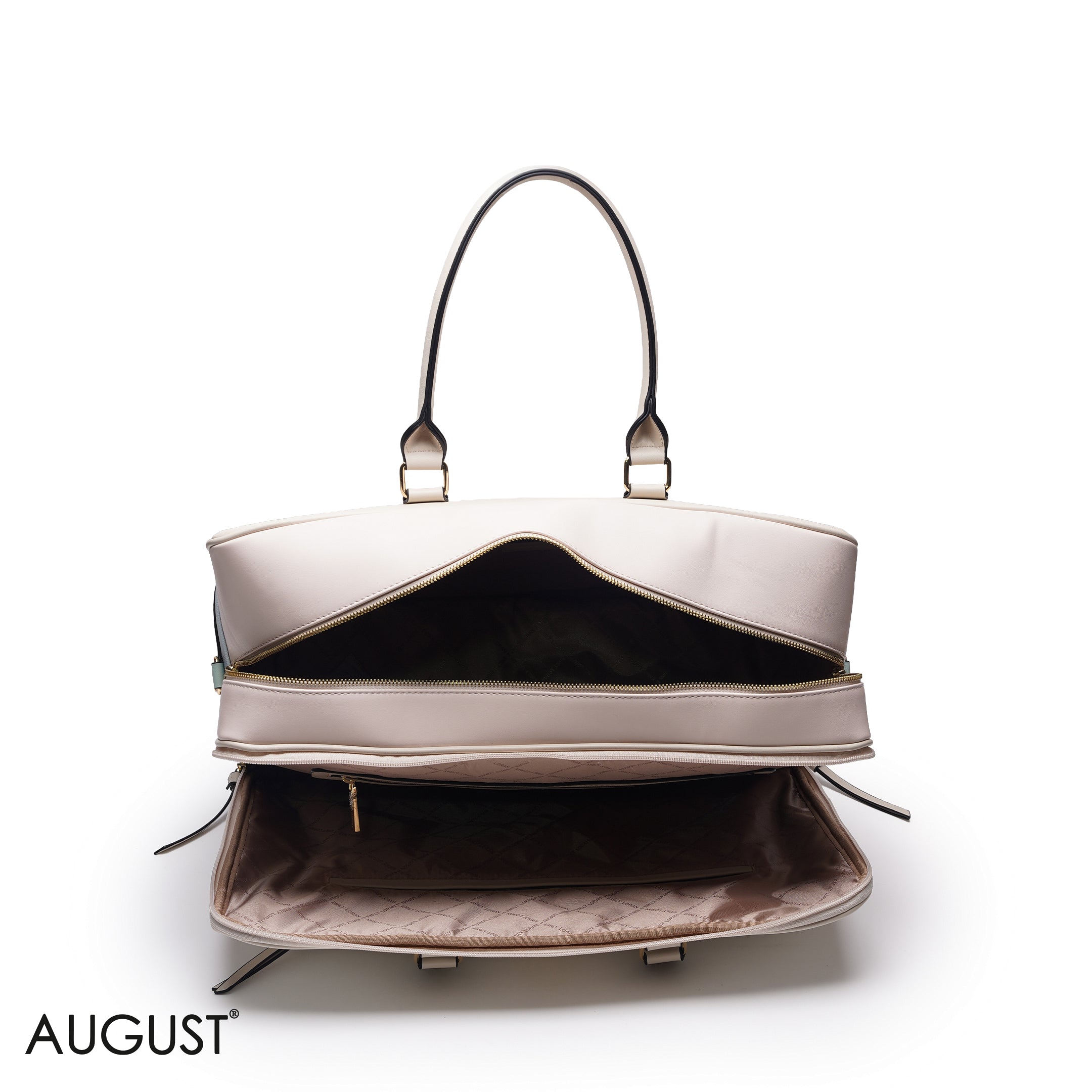 MULTI COLOR FAUX LEATHER CASUAL TRAVEL BAG - LARGE
