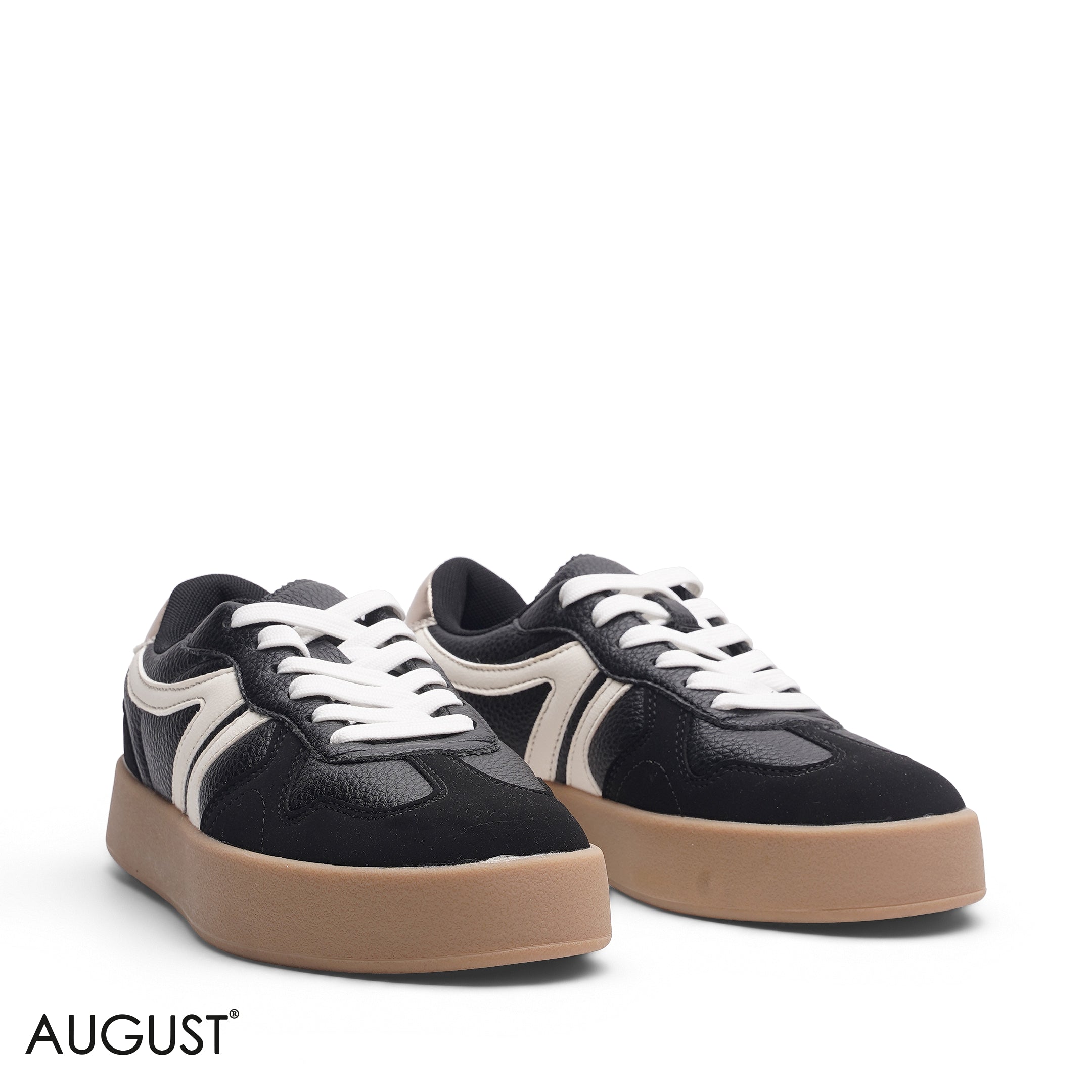 BLACK SUEDE LEATHER
SNEAKERS WITH RUBBER SOLE