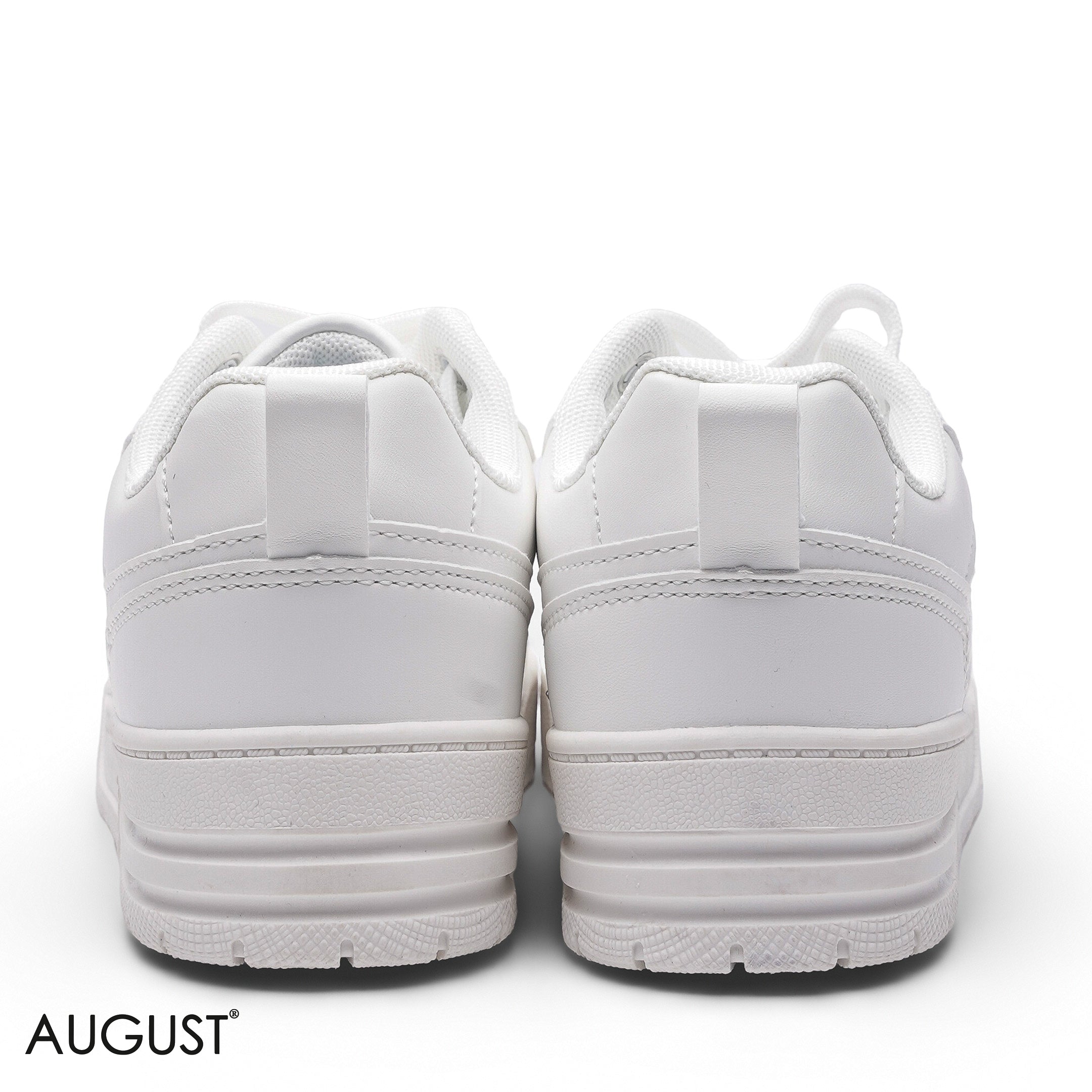 Elegant All-White Chunky Sole Sneaker