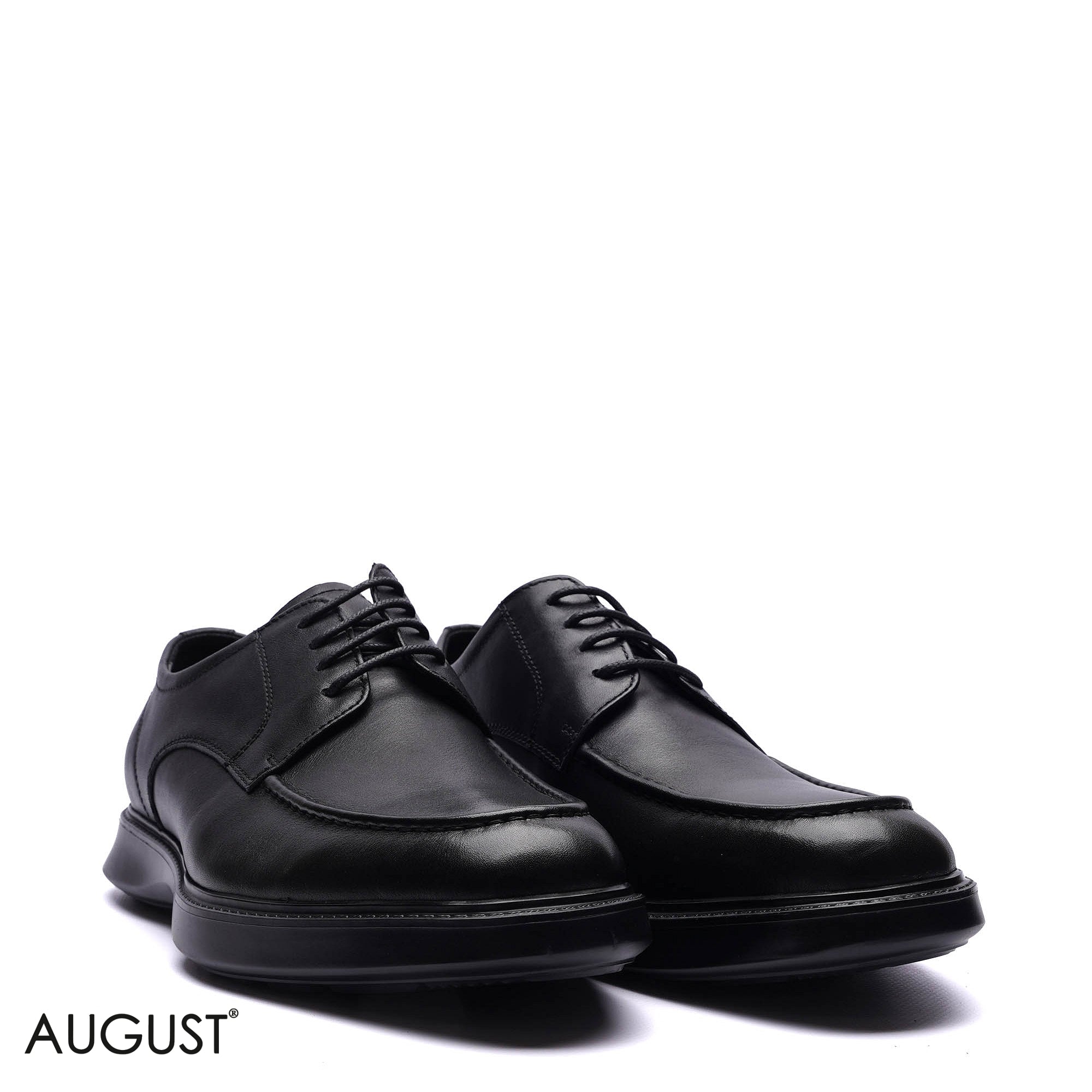 Premium Leather Moc-Toe Derby Casuals