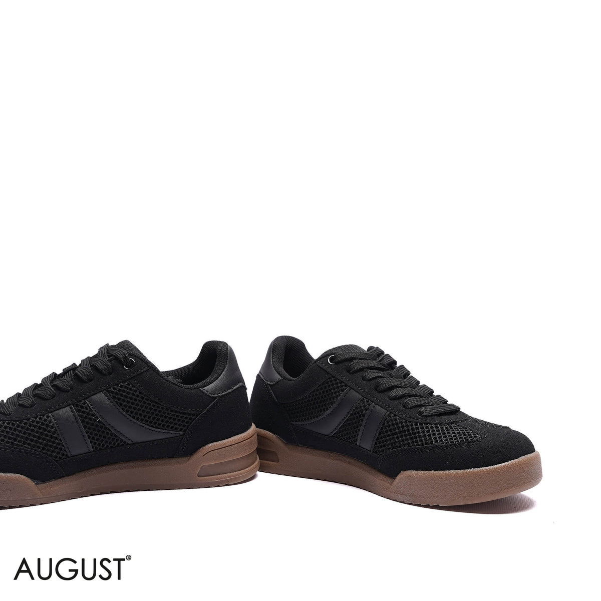 MESH SUEDE LOW-TOP SNEAKERS