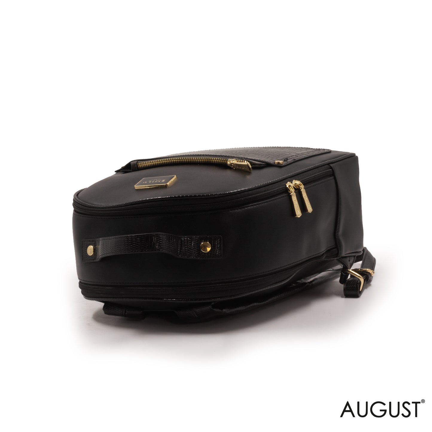 BLACK CROC BACKPACK WITH MINI WALLET