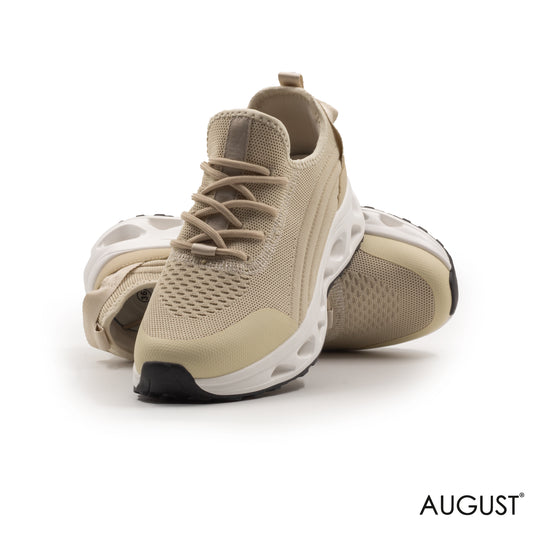 KNIT UPPER SNEAKERS CUSHIONED MIDSOLE, RUBBER OUTSOLE