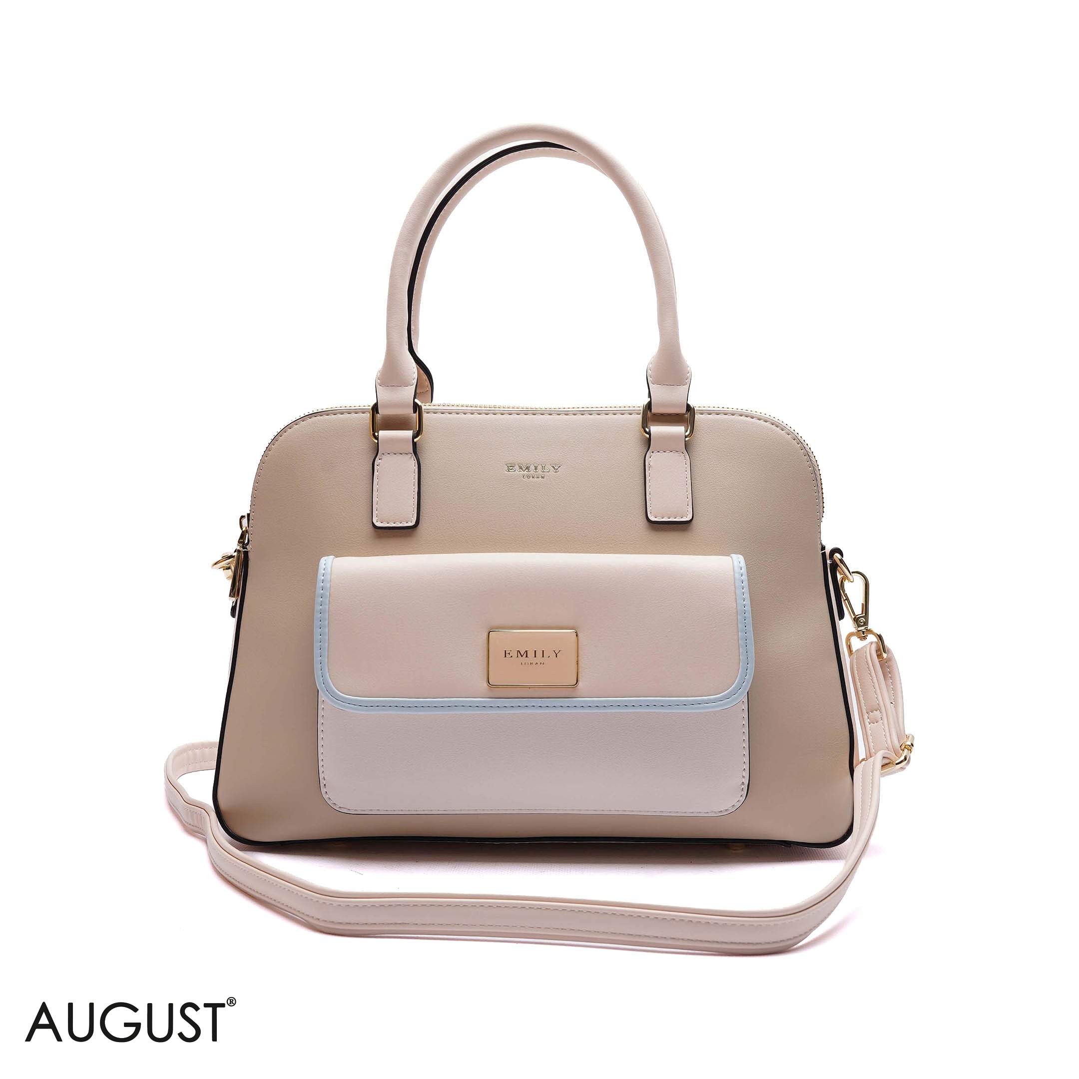 DOME FRONT-POCKET HANDBAG - LARGE