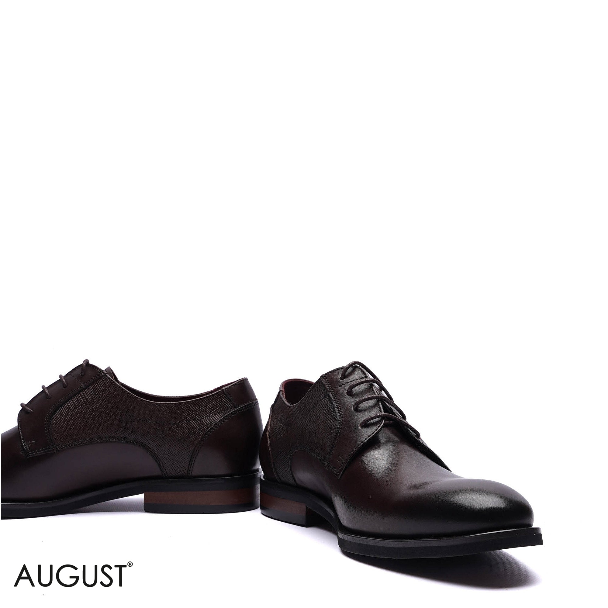 Premium Leather Formal Cap-Toe Derby Shoes