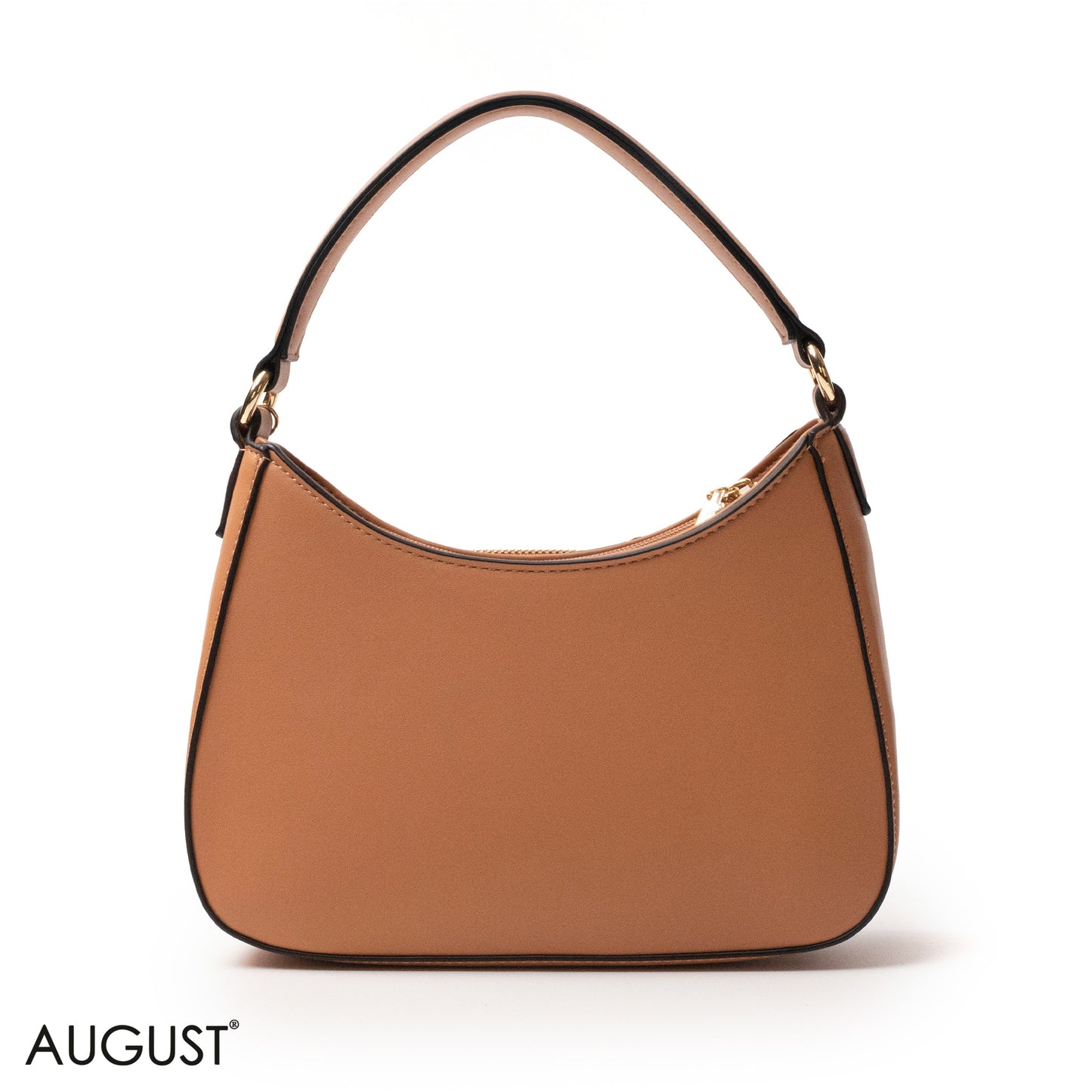 LIGHT COLORS LEATHER HANDBAG WITH METAL CHAIN -SMALL