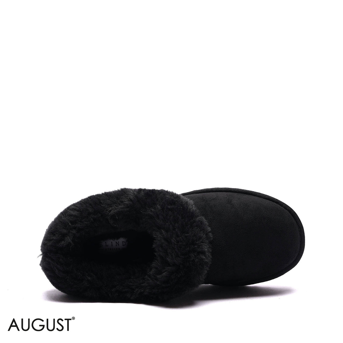 PLATFORM FAUX-FUR SUEDE ANKLE BOOTS
