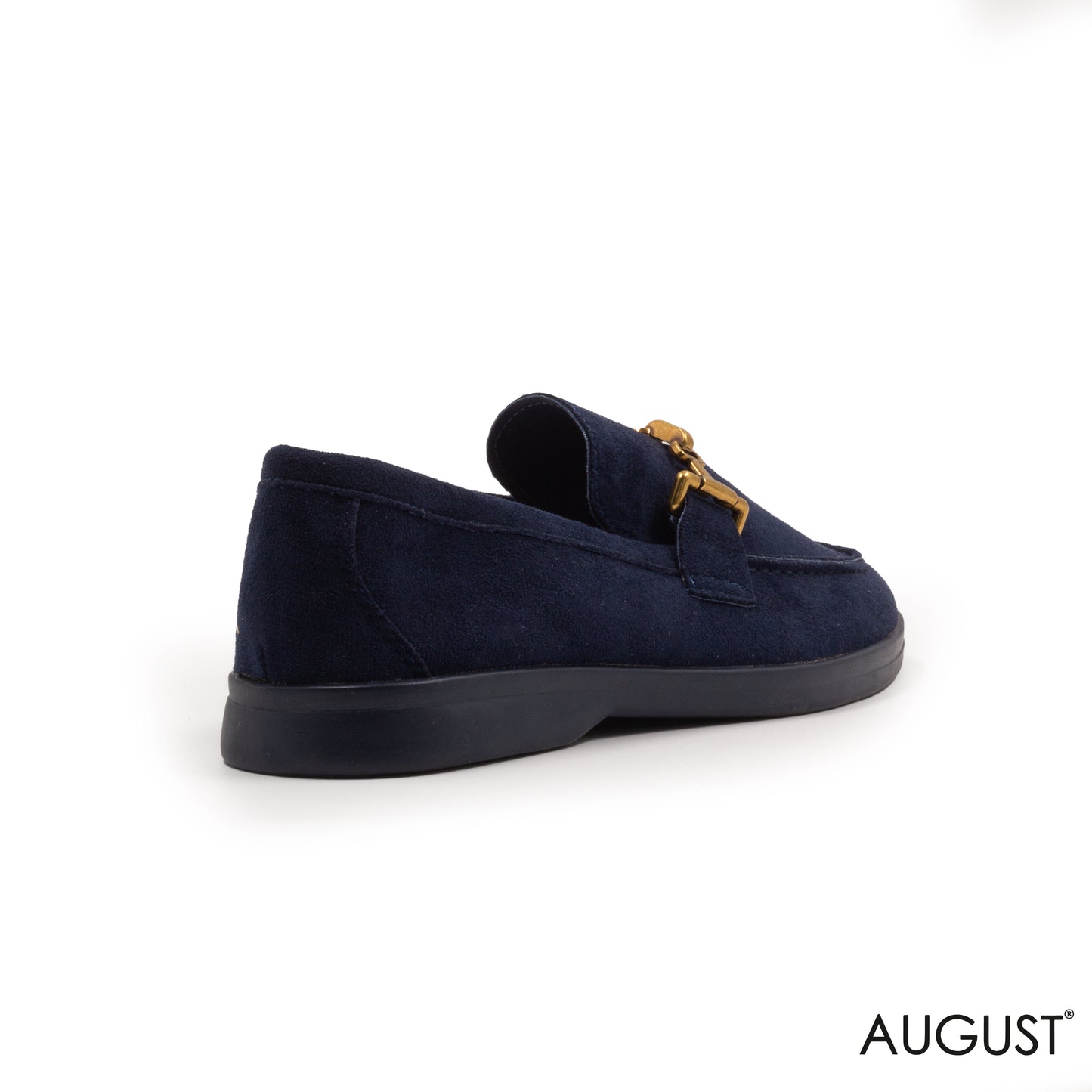 SPLIT CHAMOIS LOAFERS WITH BUCKLE