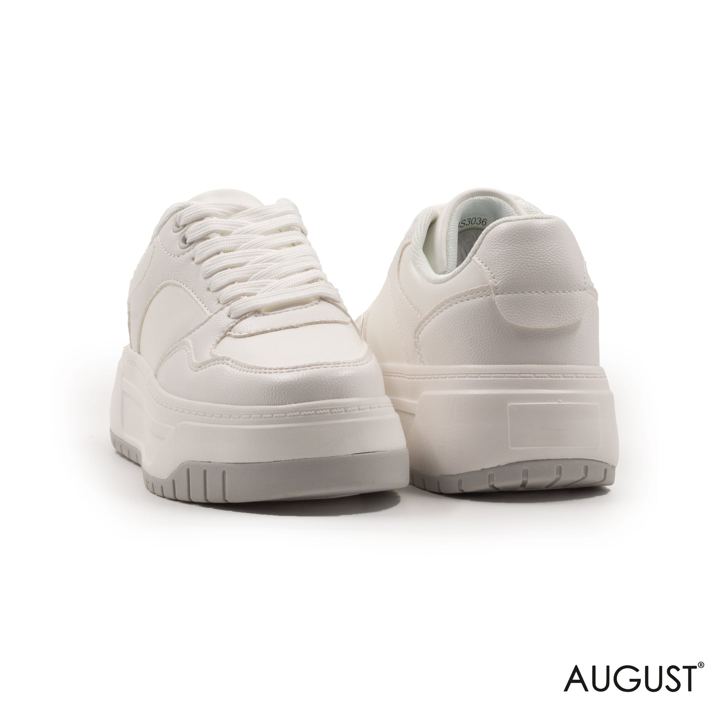 WHITE SNEAKERS WITH THICK SOLE
