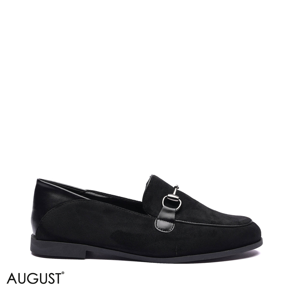 HORSEBIT SUEDE MIXED-MATERIAL LOAFERS