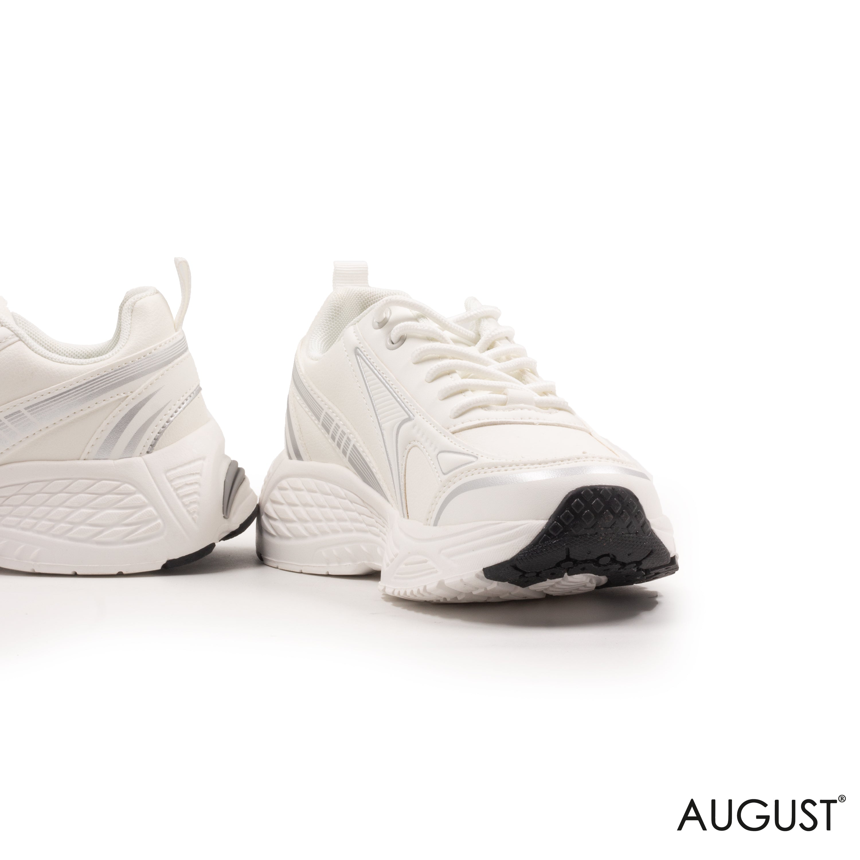 MIXED- COLOR LEATHER SNEAKERS WITH RUBBER SOLE