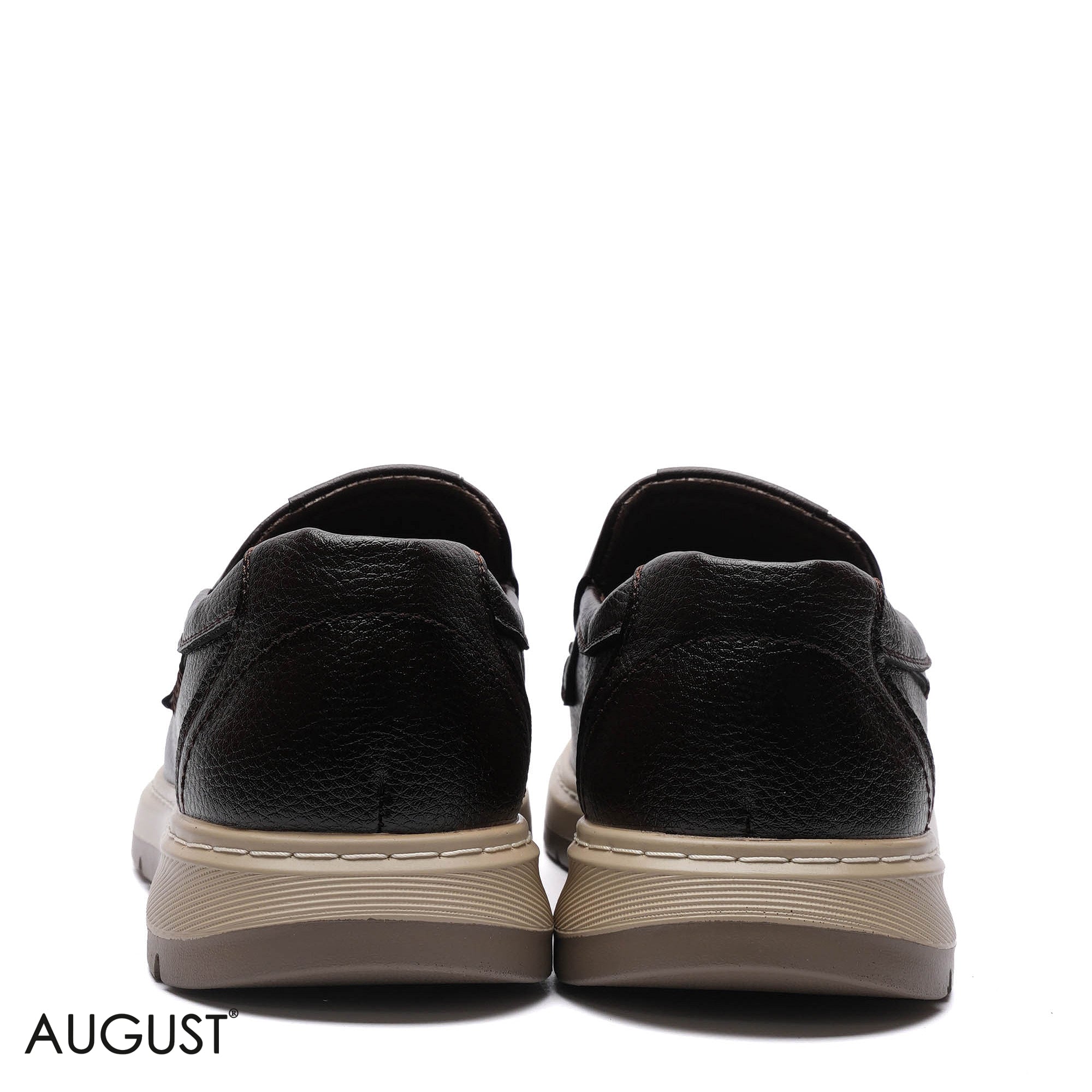 Premium Leather Perforated Slip-Ons