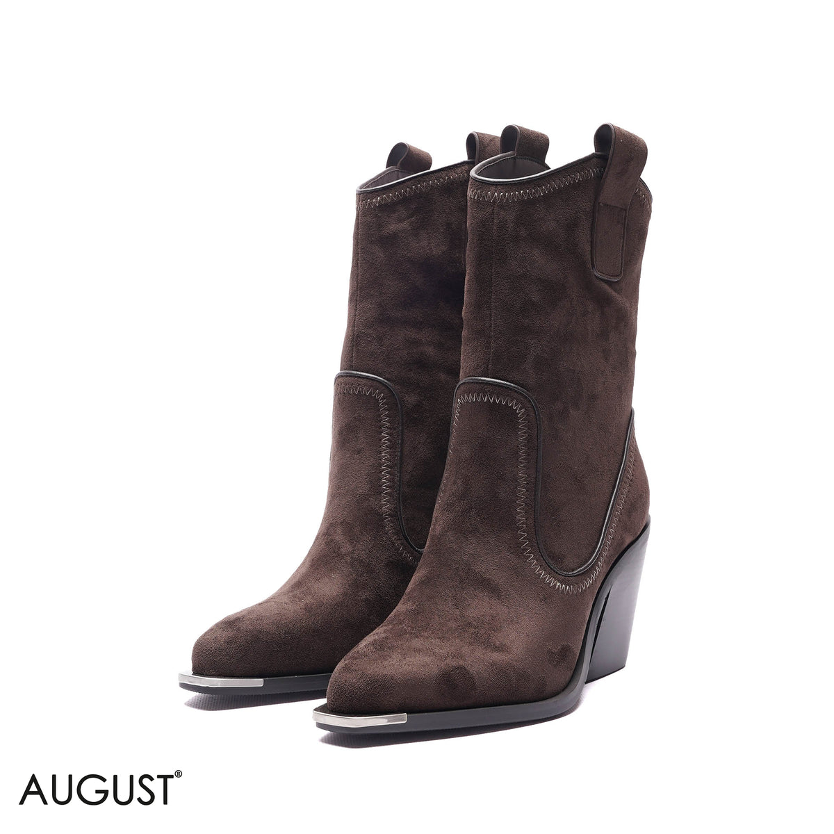 WESTERN SUEDE COWBOY BOOTS
