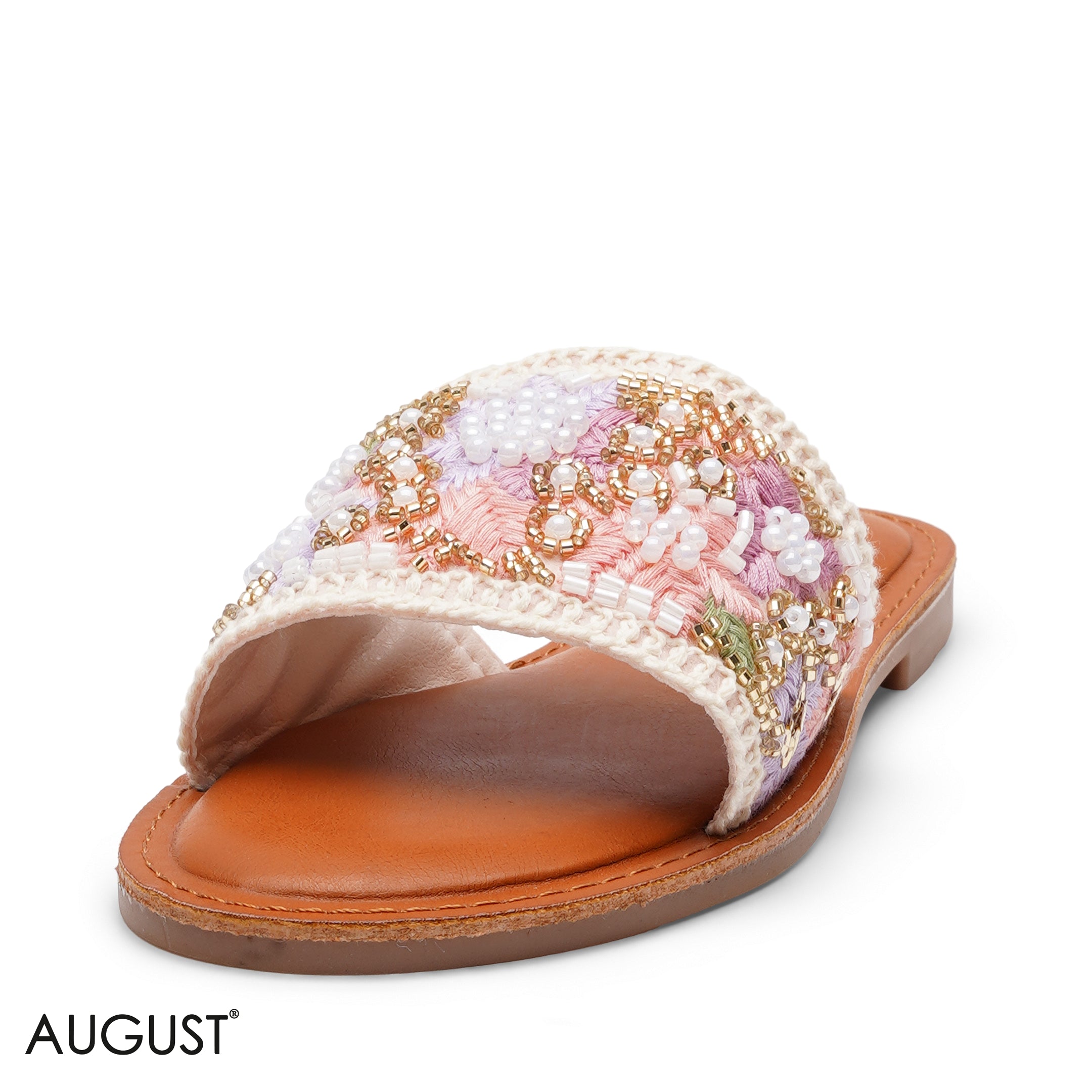 EMBELLISHED ARTISAN WOVEN TEXTILE SLIPPERS