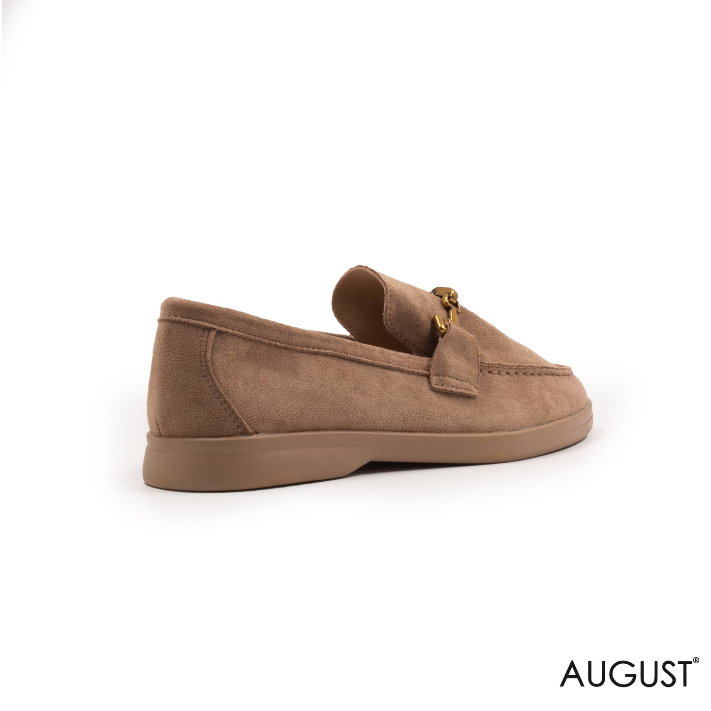 SPLIT CHAMOIS LOAFERS WITH BUCKLE
