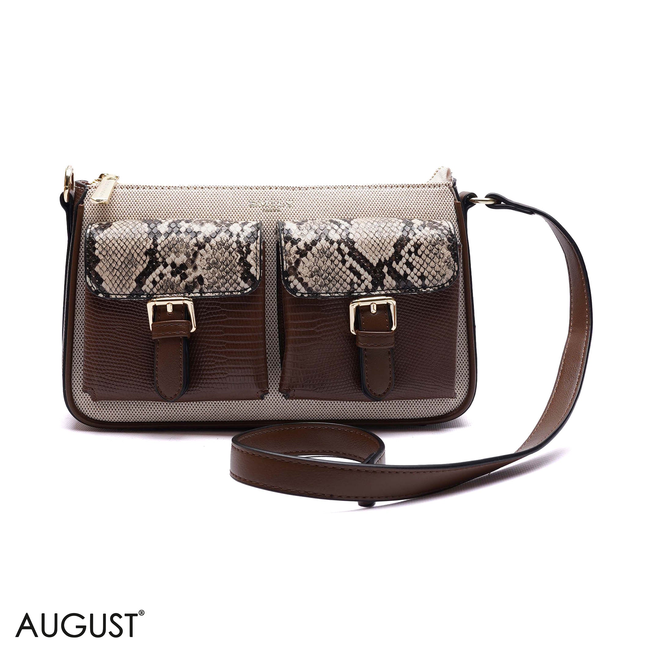 ELEGANT DUAL-POCKET CROSSBODY BAG