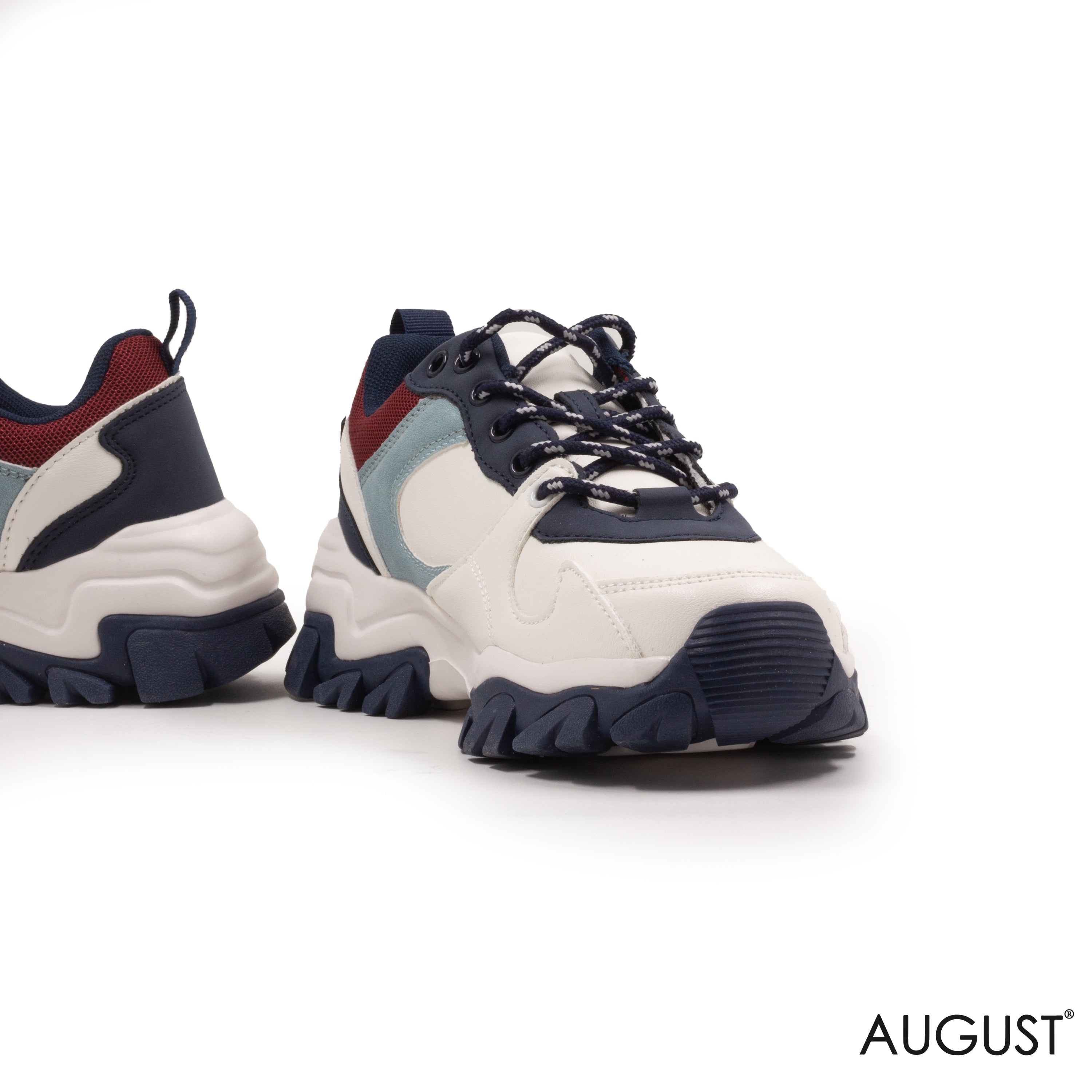 CHUNKY LEATHER SNEAKERS WITH SPECIAL DESIGN