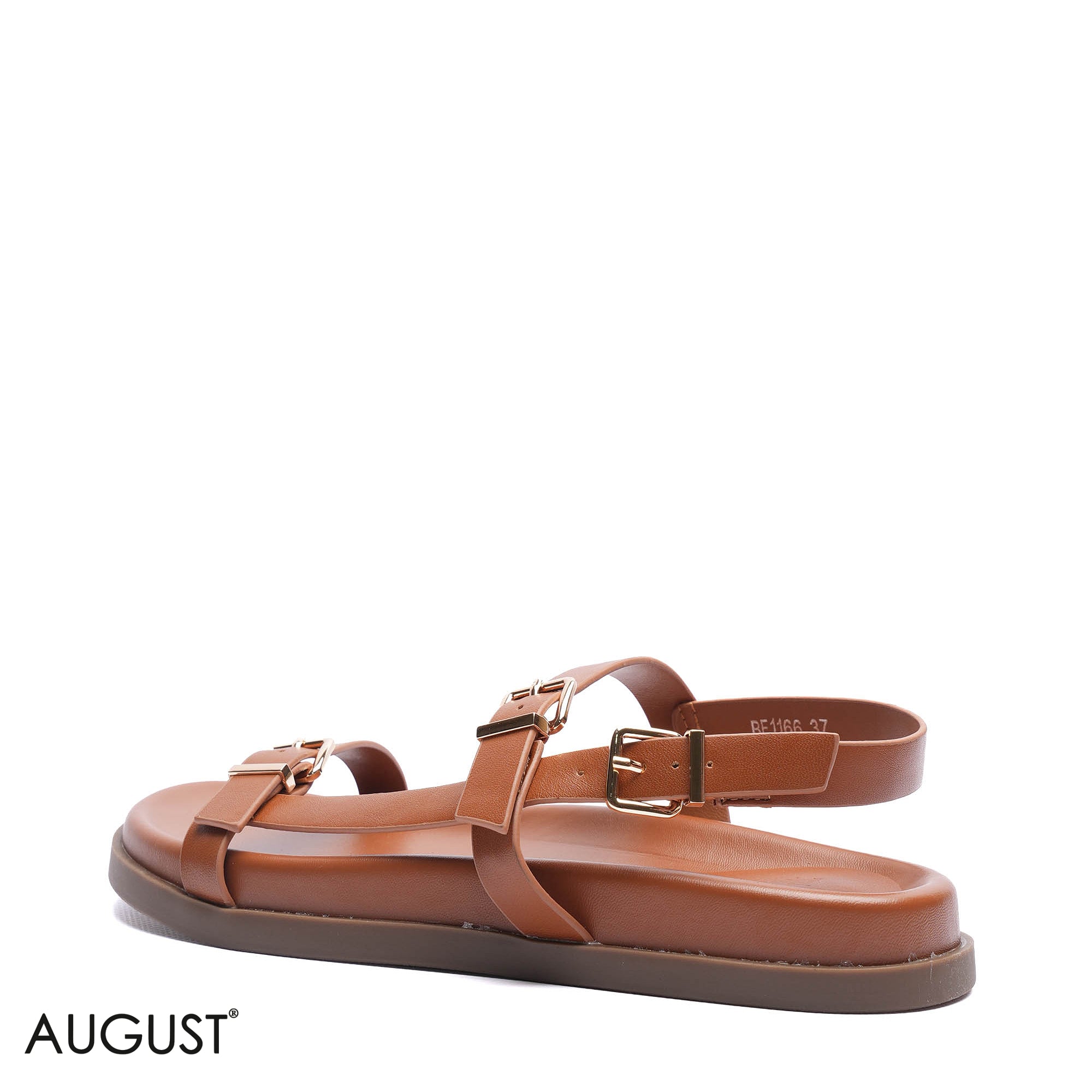 TRIPLE STRAP BUCKLE CASUAL SANDALS