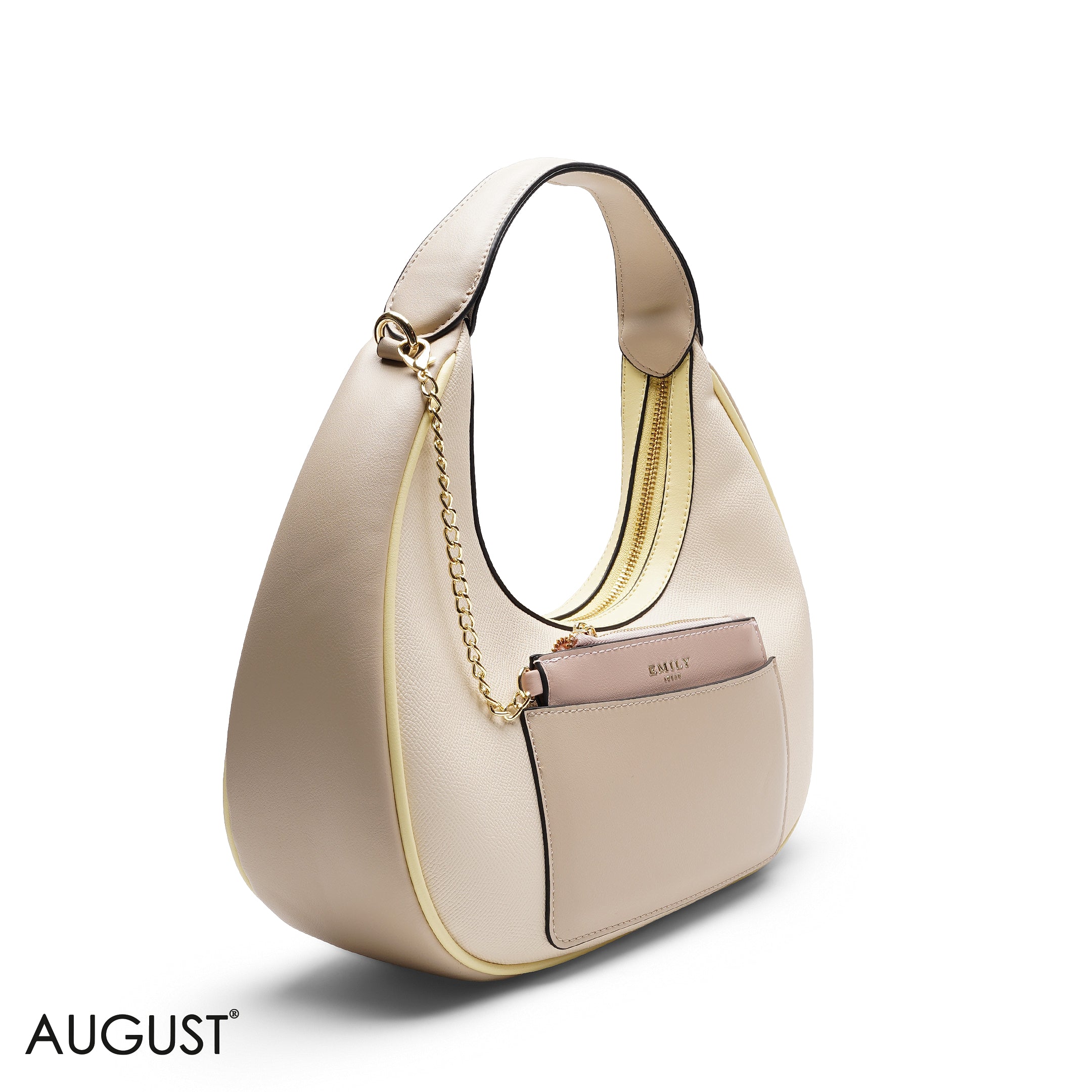 HOBO BAG WITH POUCH AND WEBBING STRAP