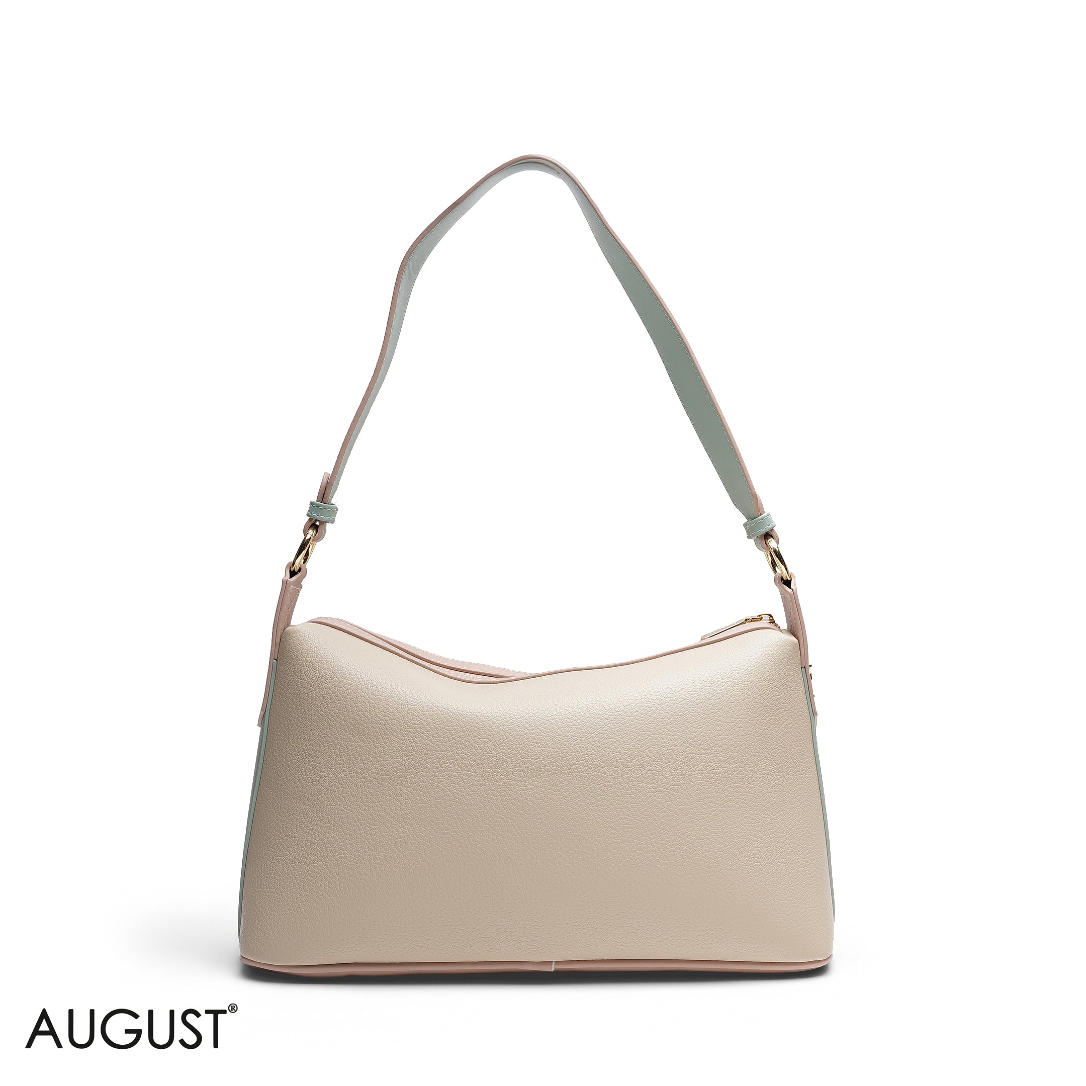 GRAINED RECTANGULAR SHOULDER BAG