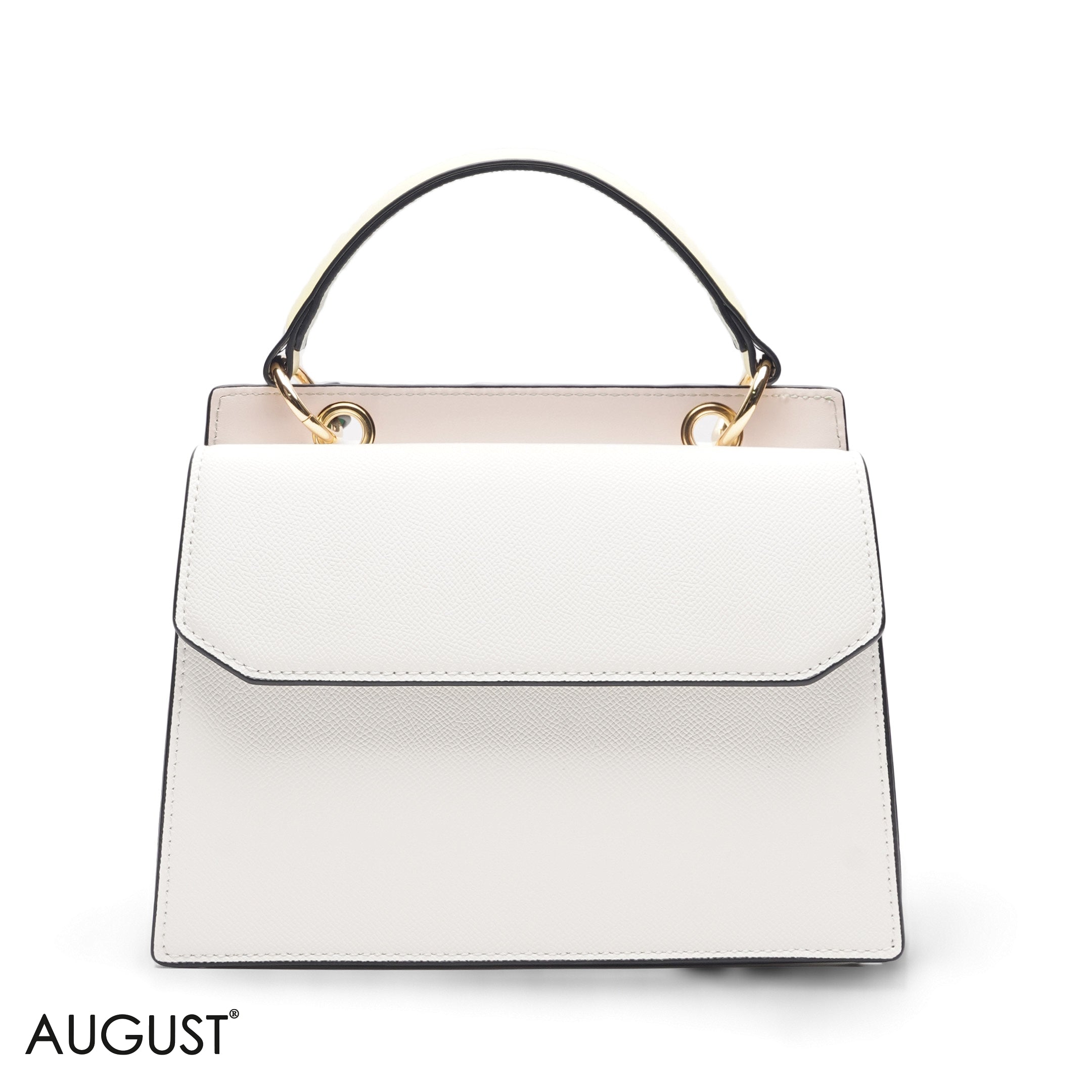 GREEN WHITE BUTTERFLY CHARM BAG - MED