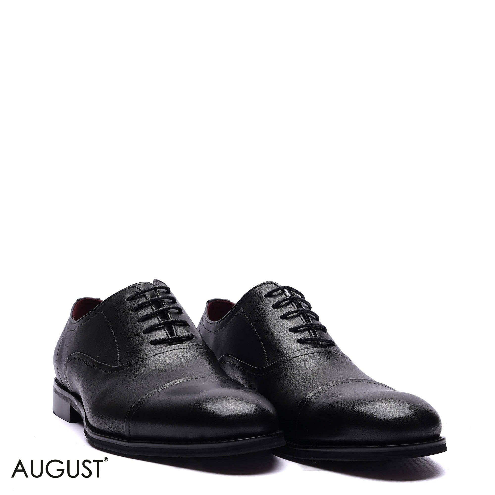 Premium Leather Formal Cap-Toe Oxfords