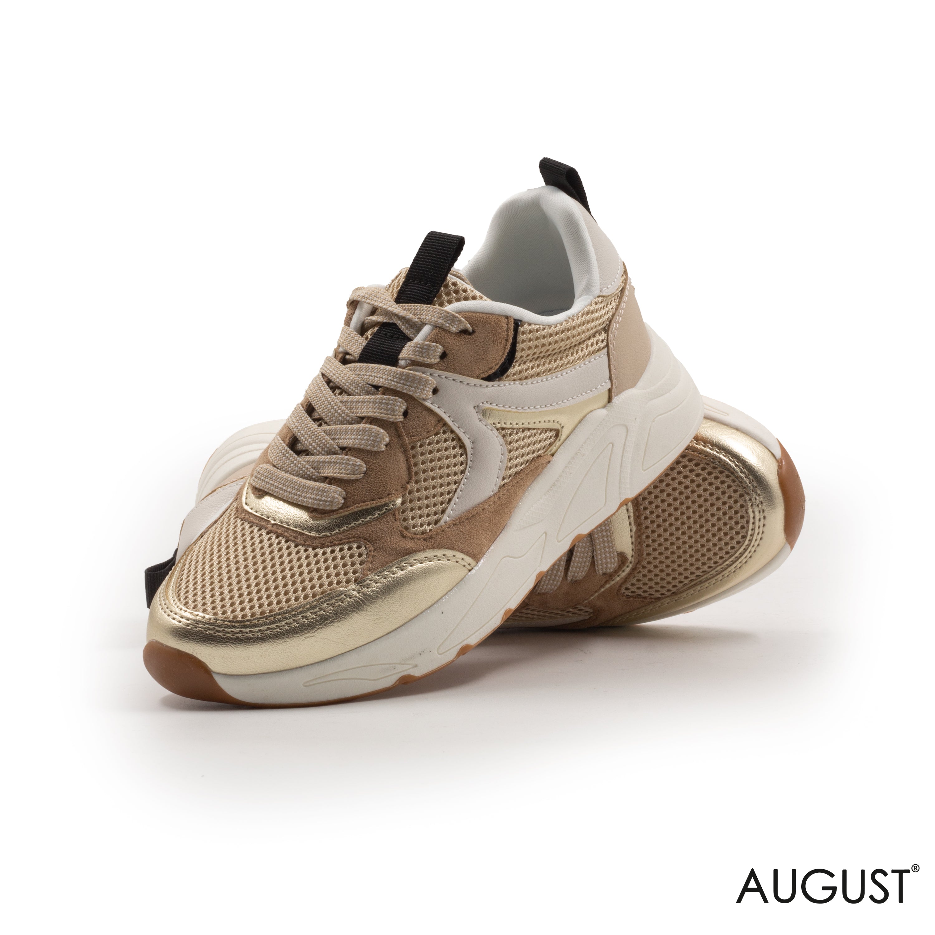 CHUNKY LEATHER SHOES WITH DETAILS TOUCH