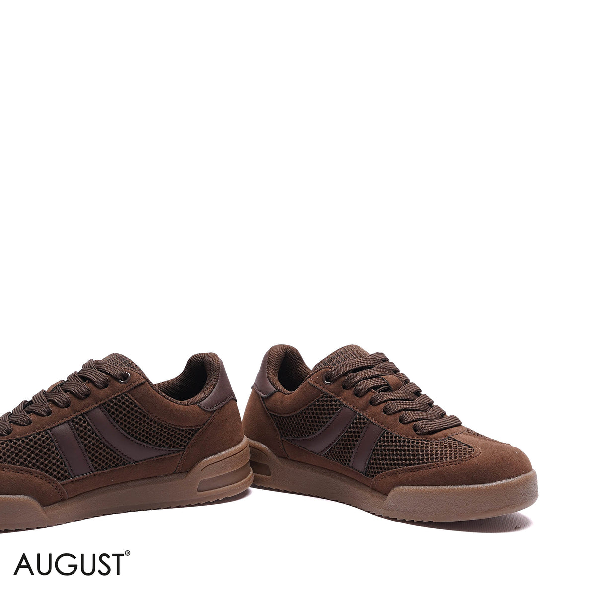 MESH SUEDE LOW-TOP SNEAKERS