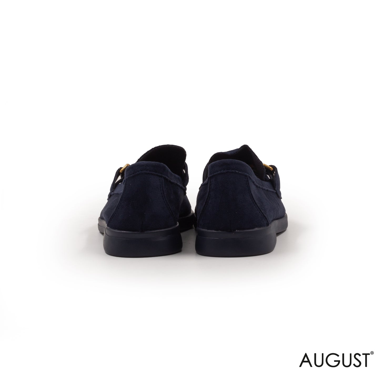 SPLIT CHAMOIS LOAFERS WITH BUCKLE