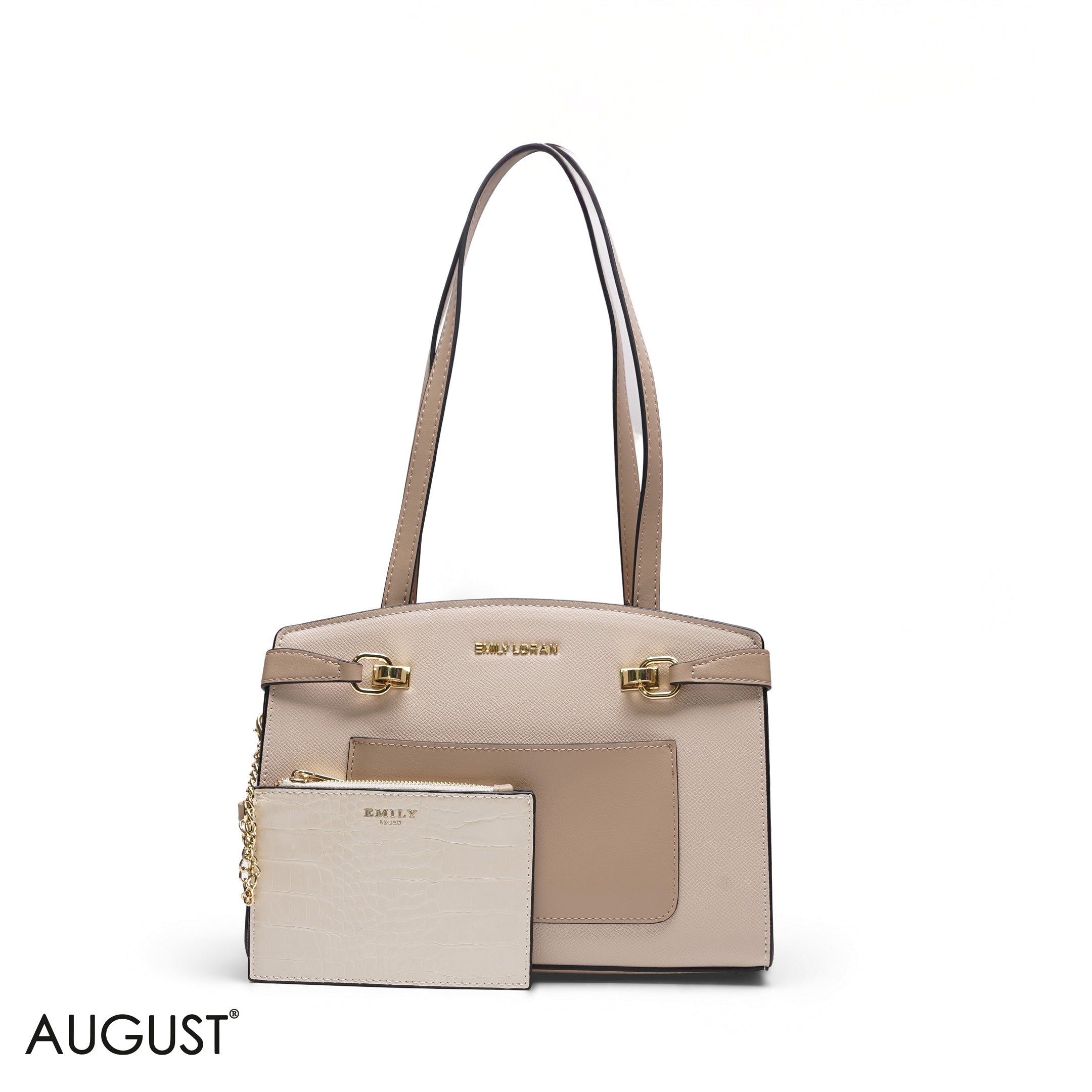 SPECIAL DESIGN EMILY LORAN BEIGE FAUX LEATHER BAG
