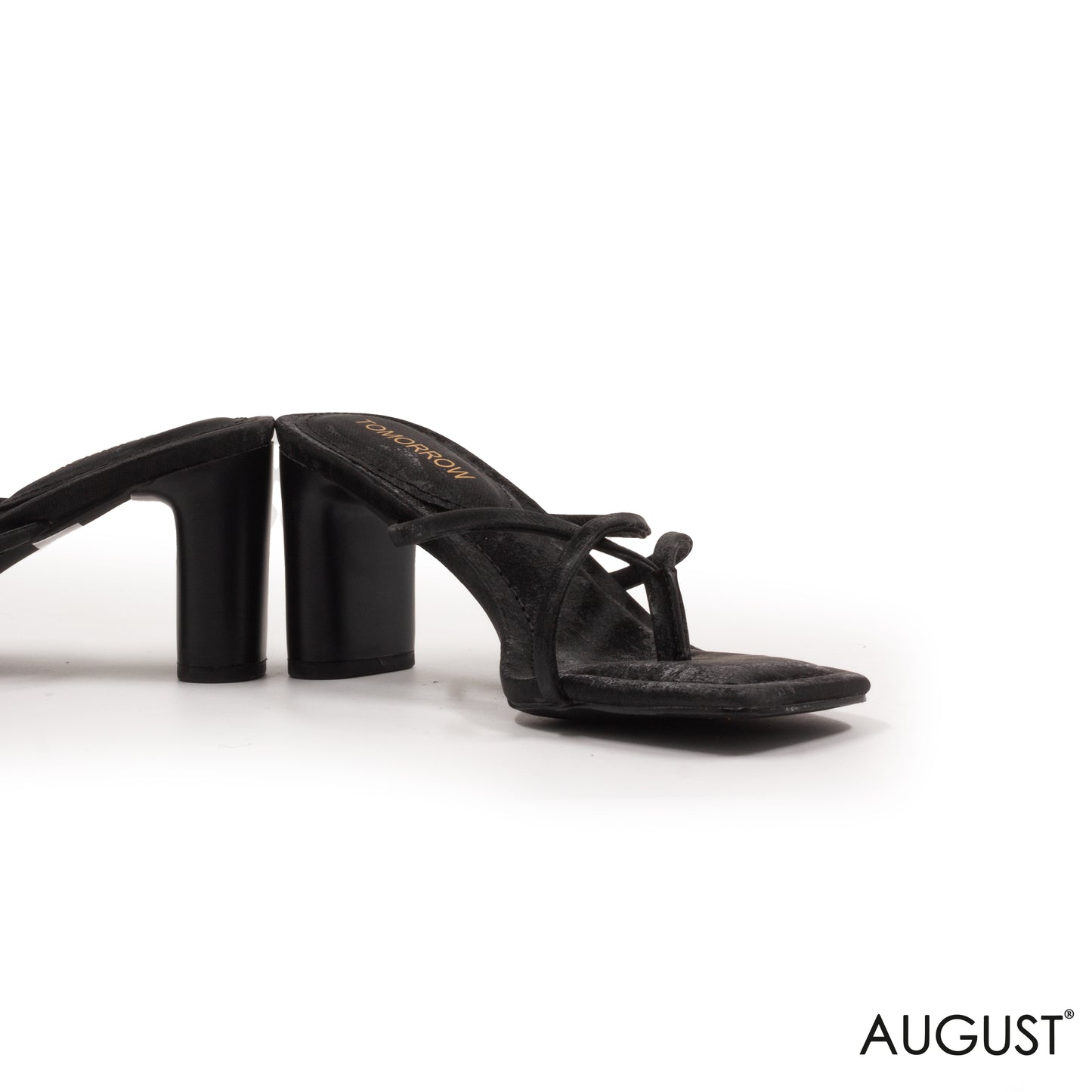 SUEDE LEATHER BLOCK-HEELED SABO