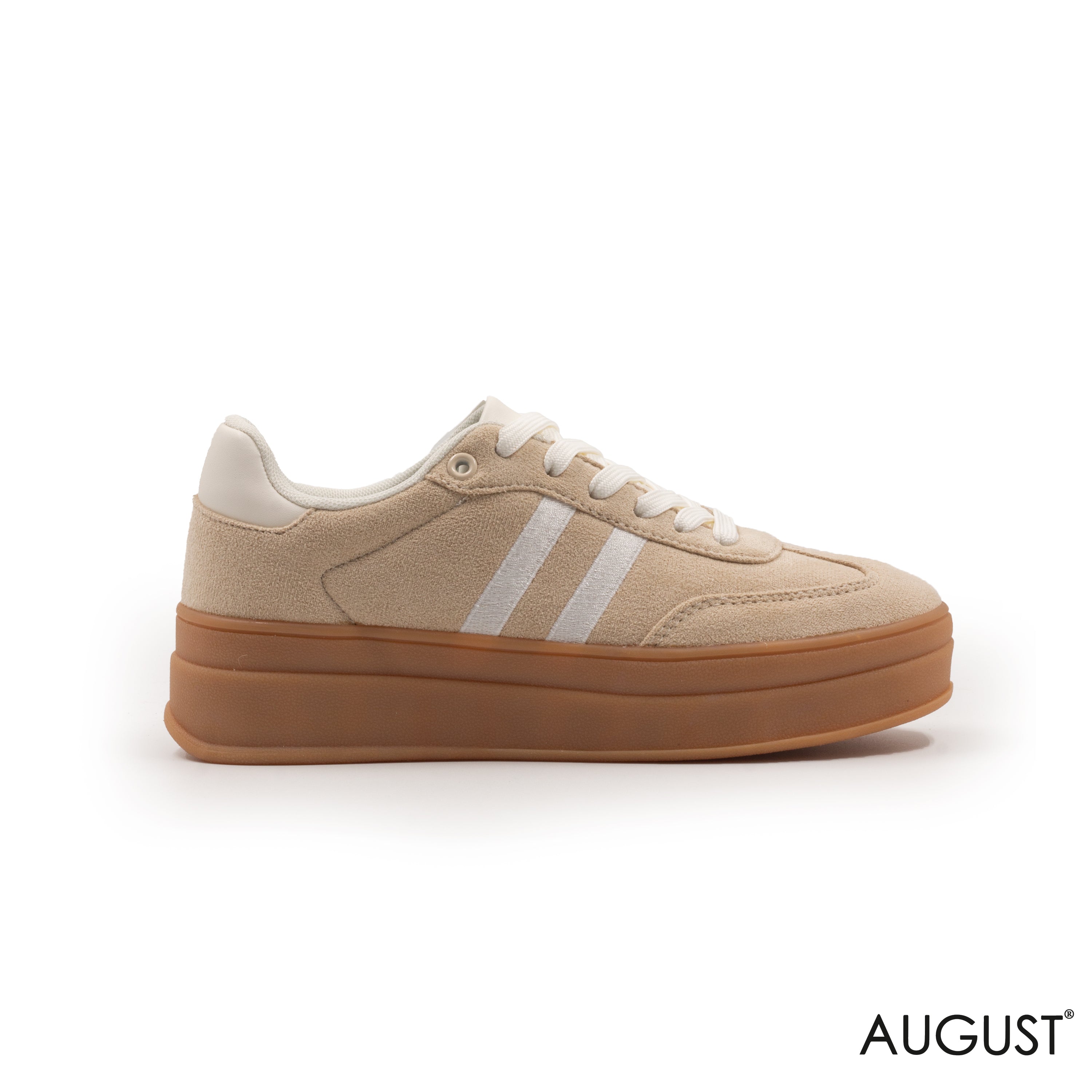 MODREN SUEDE SPORTY STRIPE, PLATFORM SNEAKERS