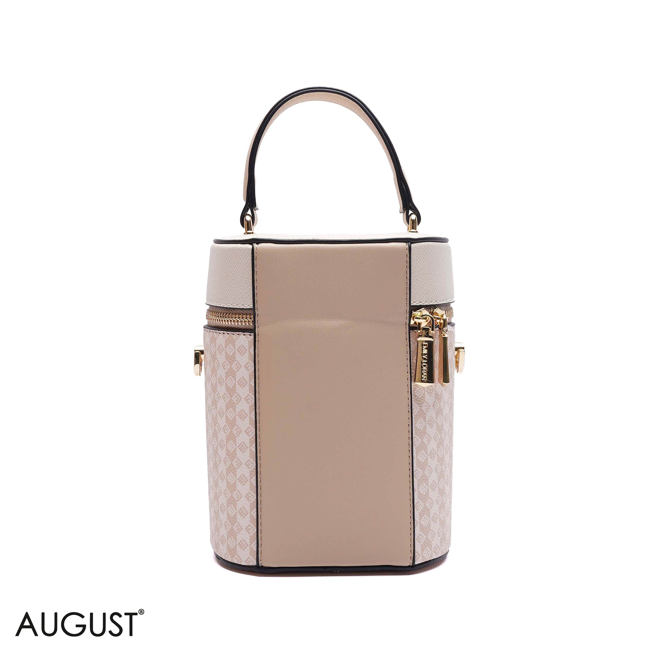 ELEGANT STRUCTURED CYLINDER VANITY BAG