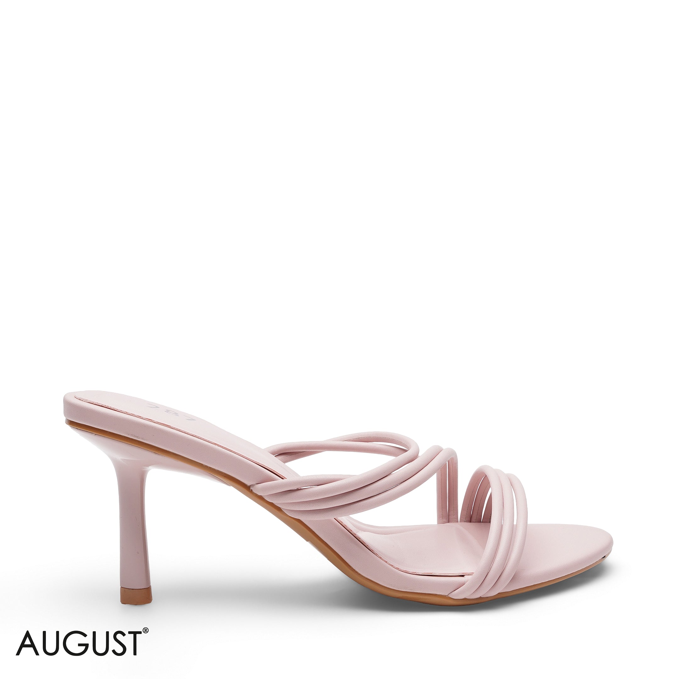 MULTI STRAP HEELED MULE SABO SANDALS