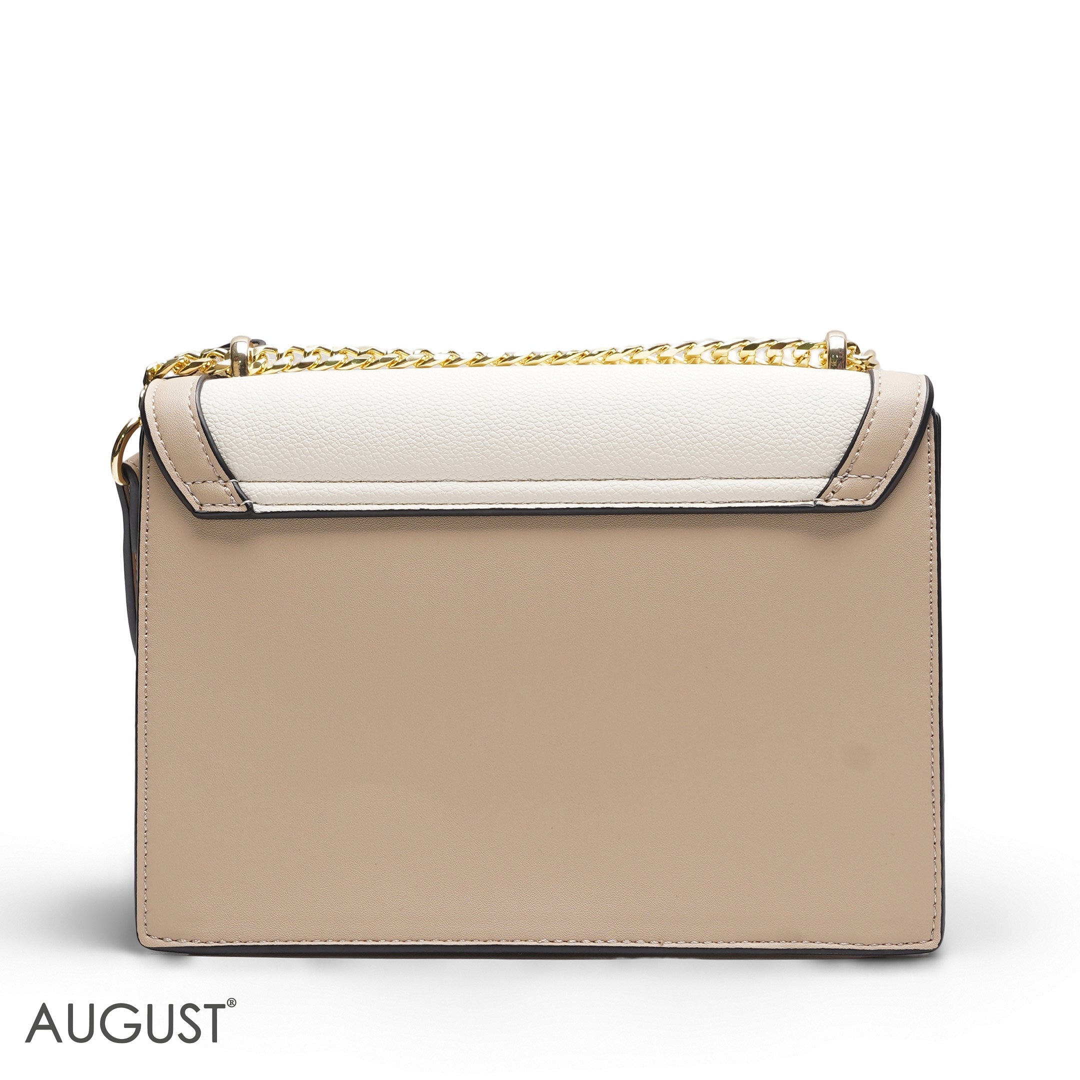 EMILY 3D FLORAL APPLIQUÉ CROSSBODY BAG - WHITE & BEIGE