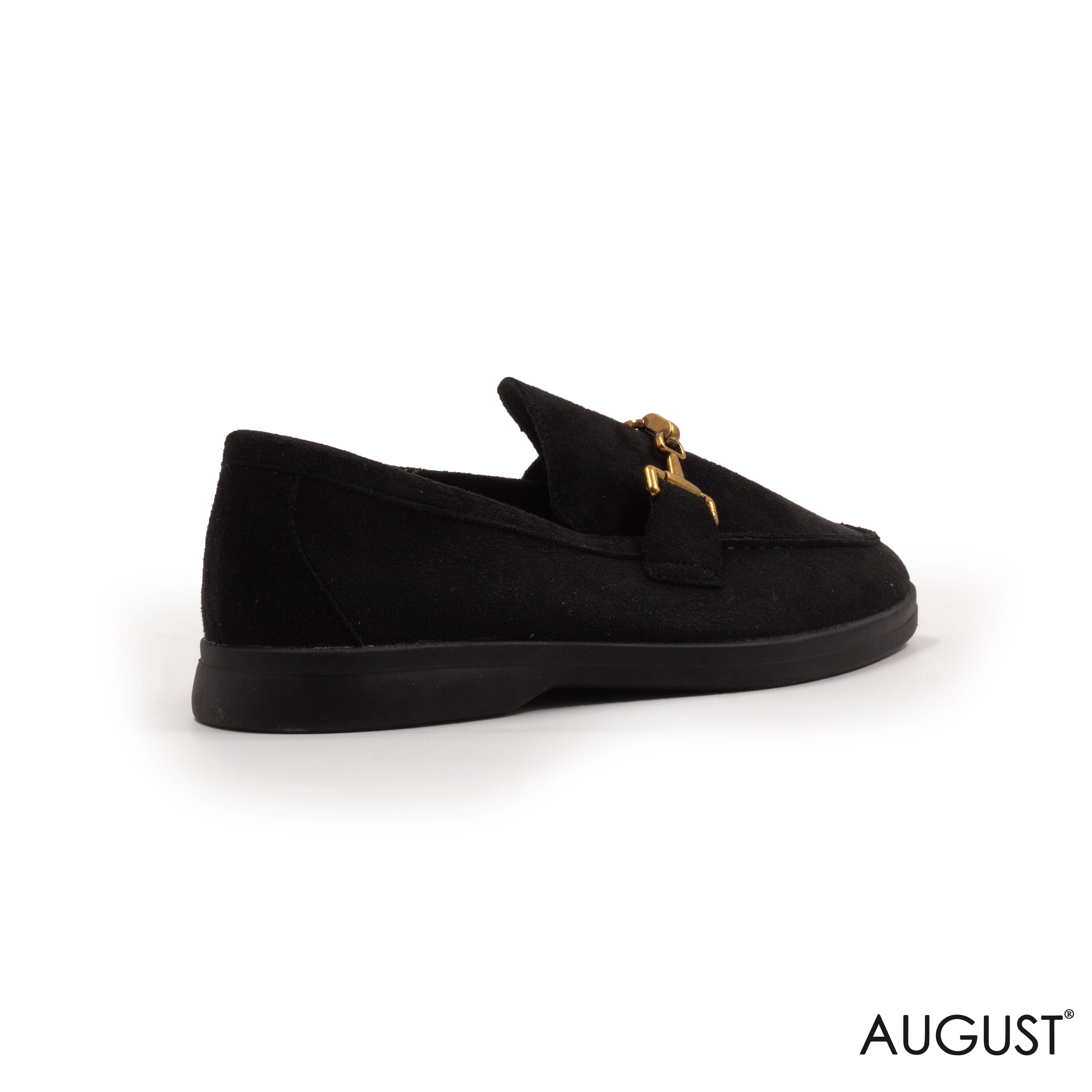 SPLIT CHAMOIS LOAFERS WITH BUCKLE