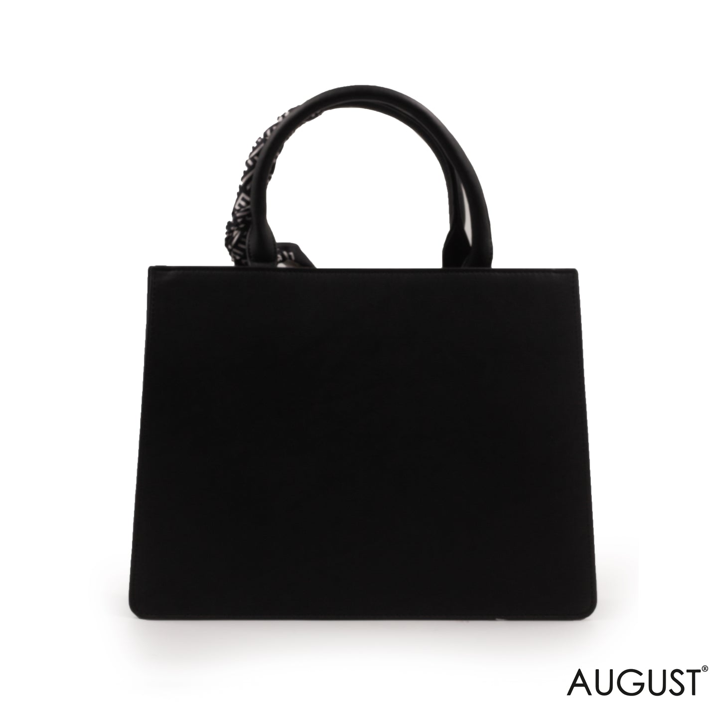 EMILY LORAN LEATHER HANDBAG WITH PATTERN,SCARF -MED