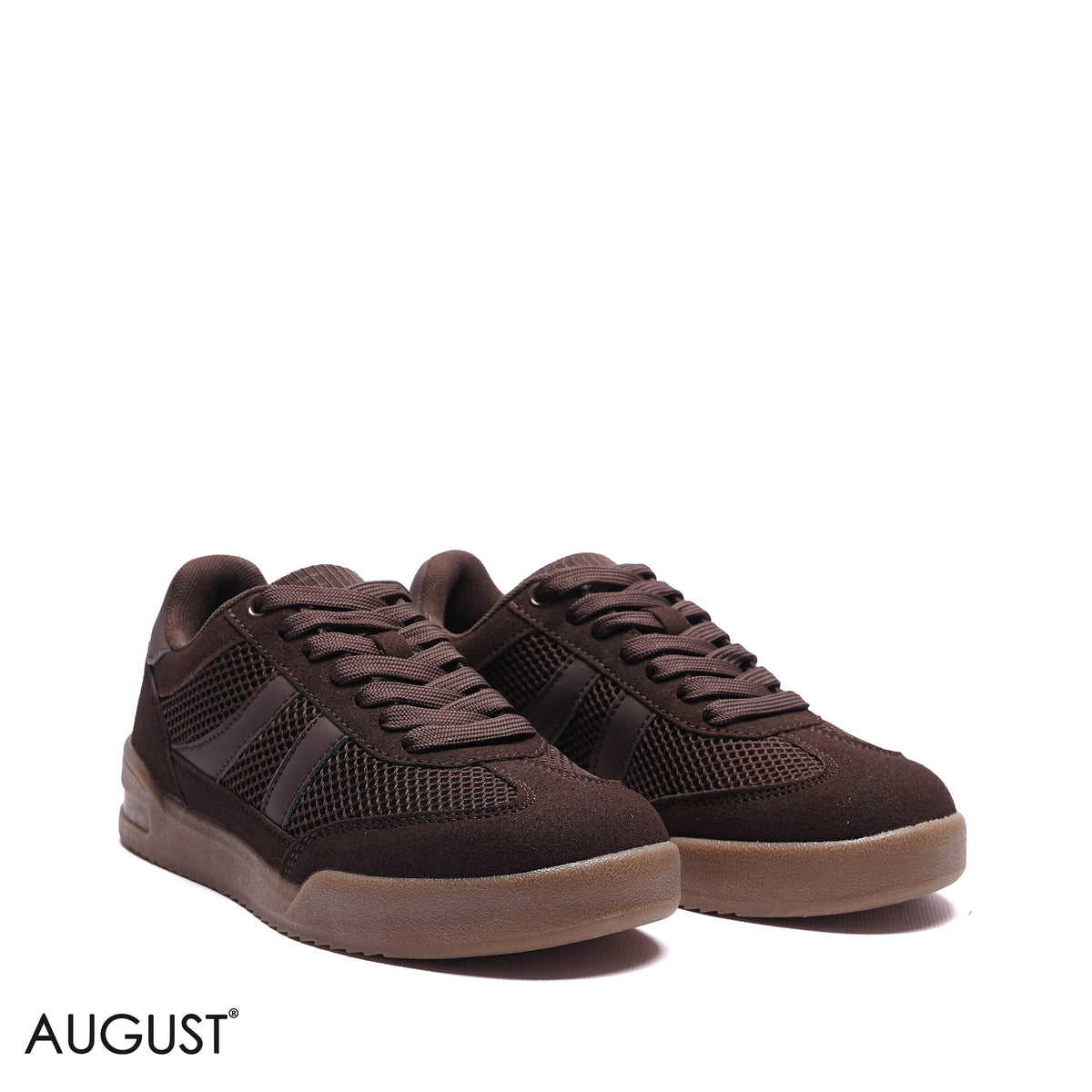 MESH SUEDE LOW-TOP SNEAKERS
