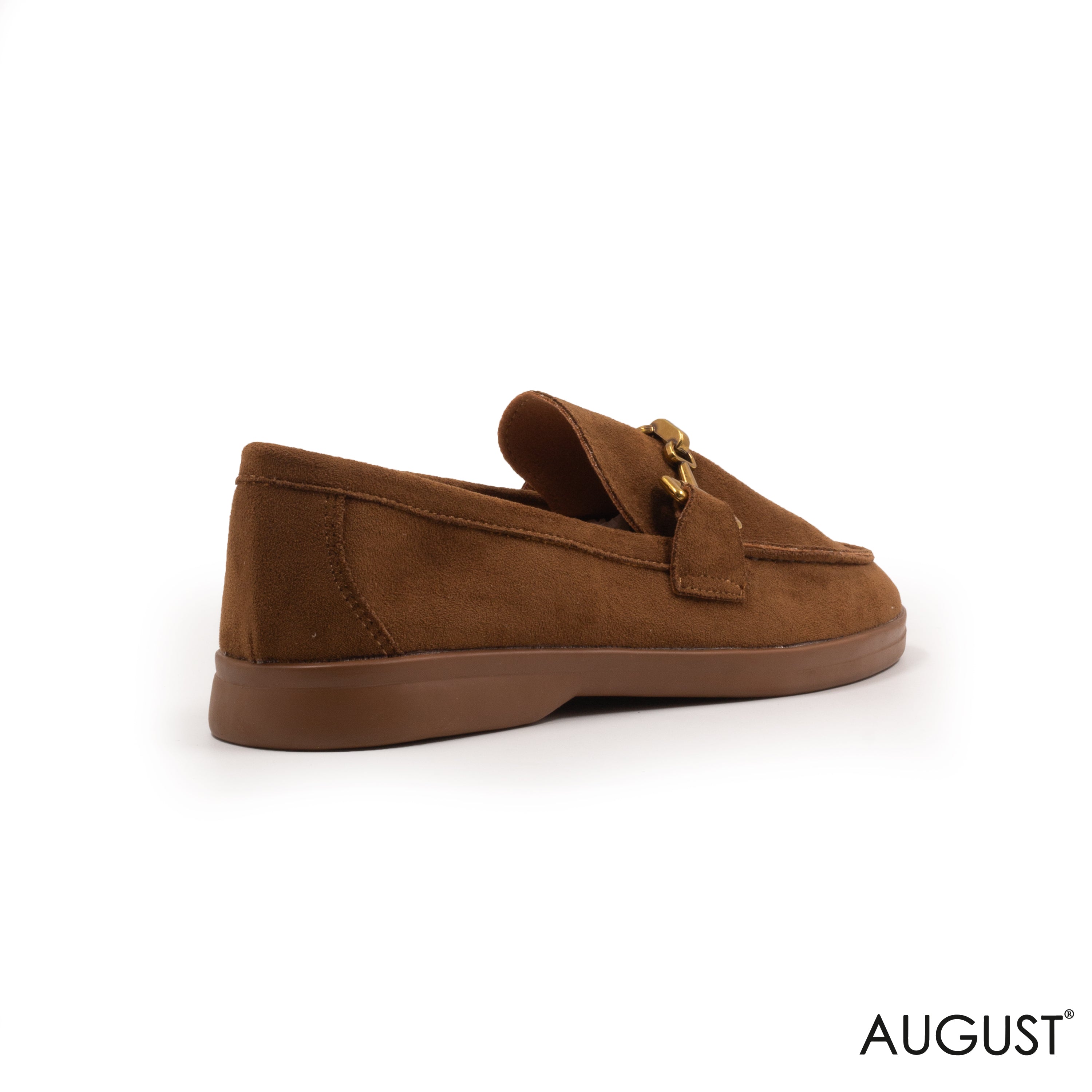 SPLIT CHAMOIS LOAFERS WITH BUCKLE