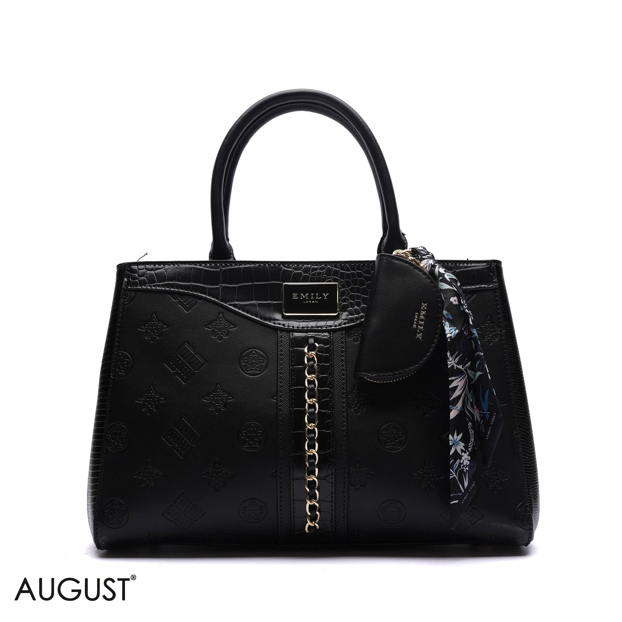 CHAIN-DETAIL HANDBAG WITH COIN PURSE