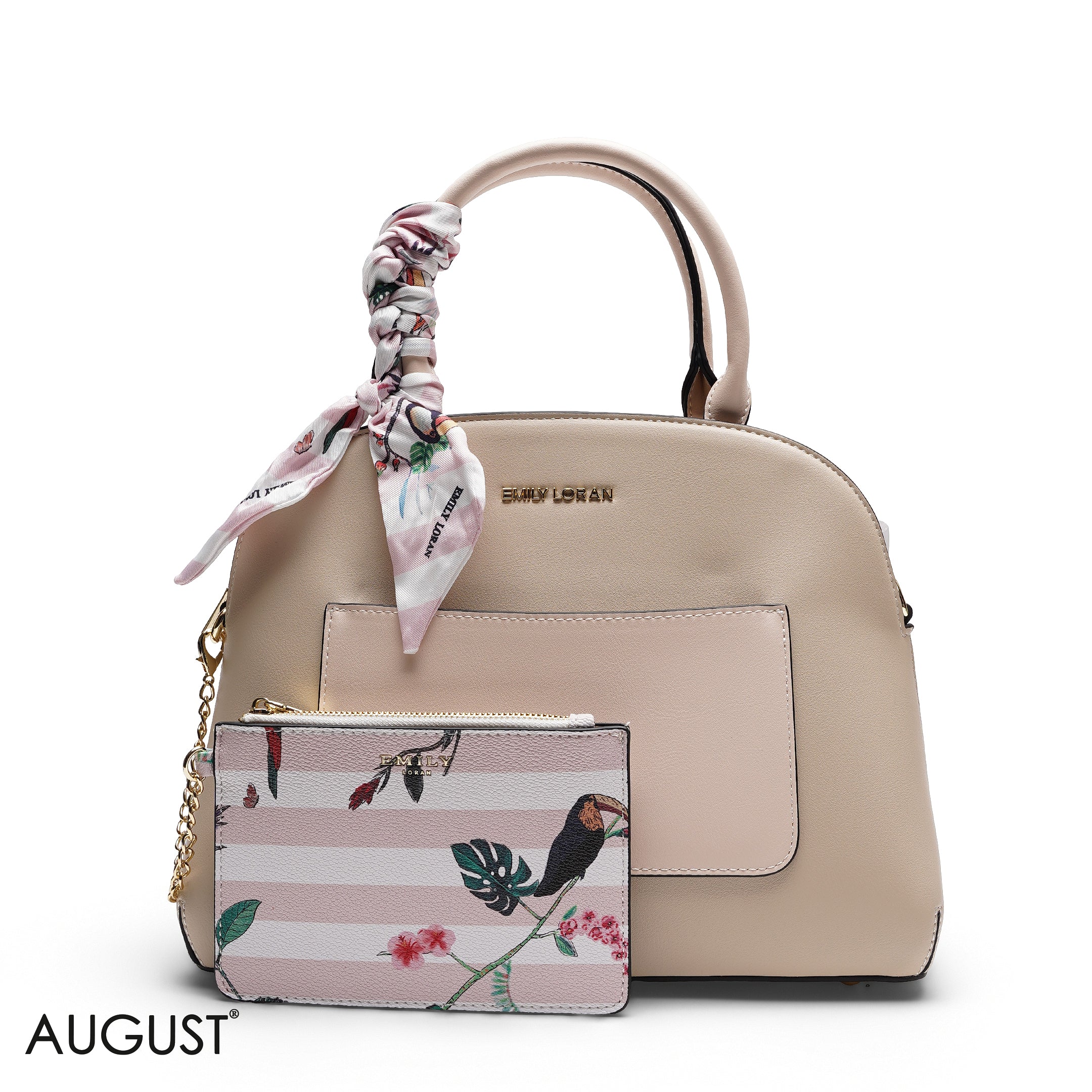 DOME TOP-HANDLE WITH A POUCH BAG