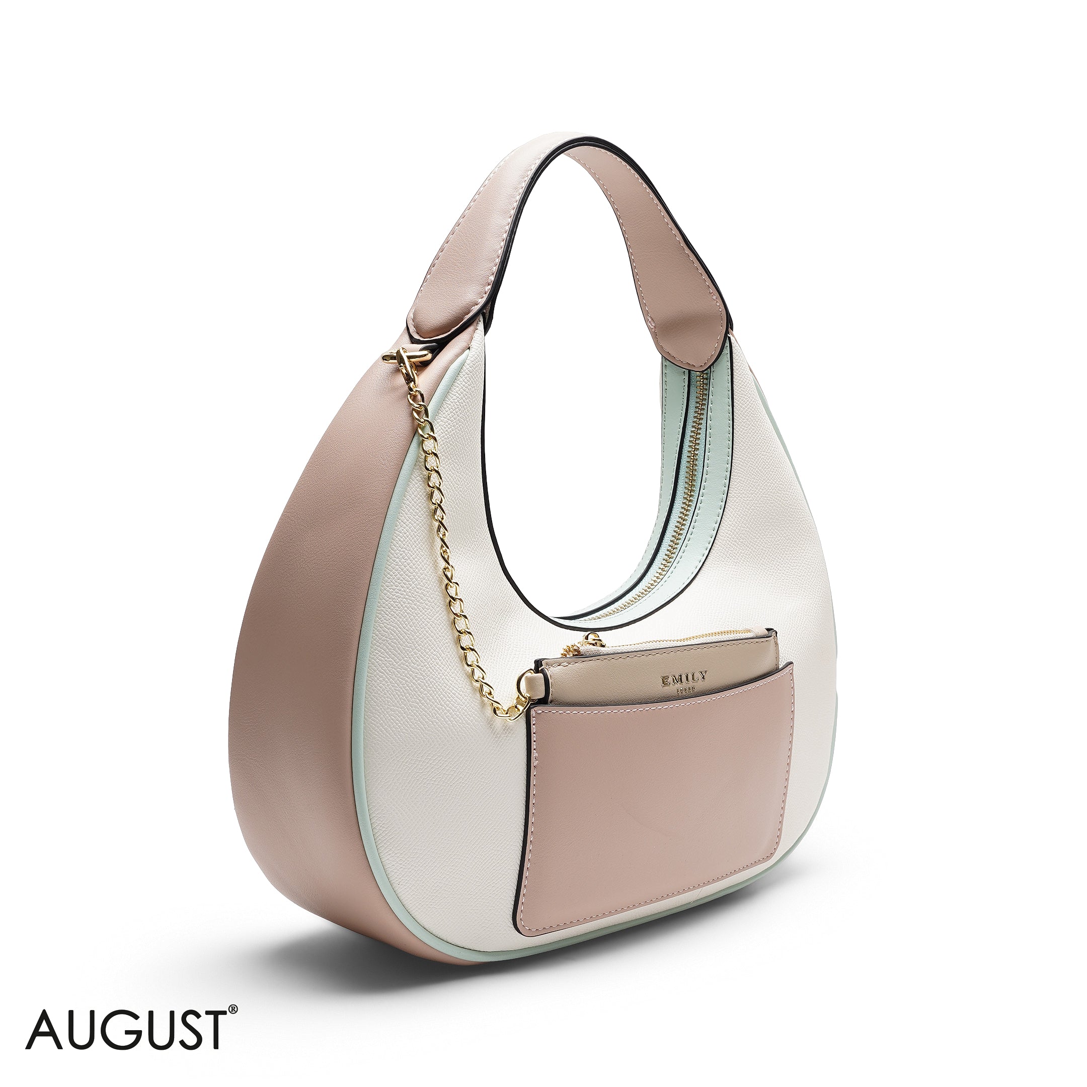 HOBO BAG WITH POUCH AND WEBBING STRAP