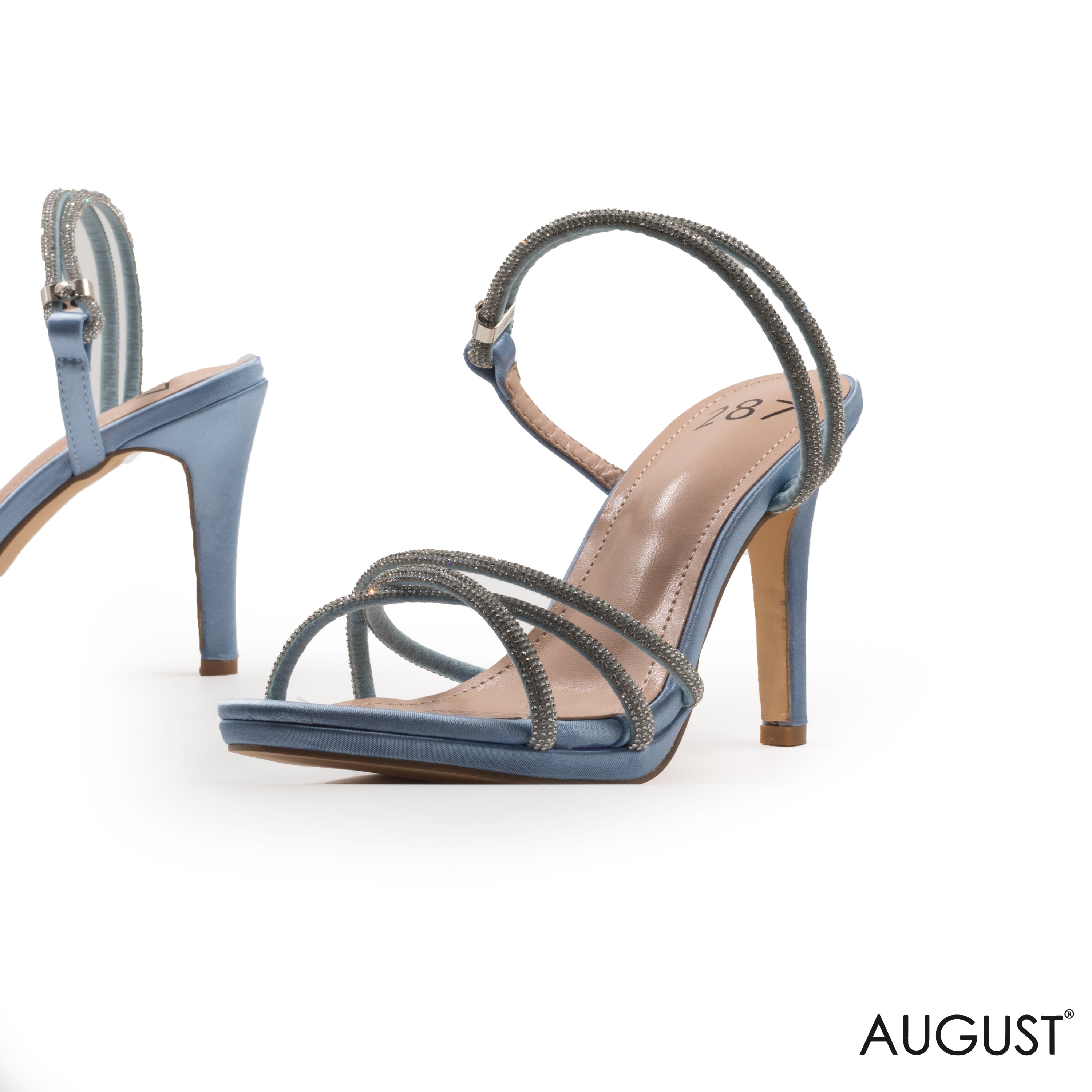 SLINGBACK SANDAL WITH SHINY STRAPS