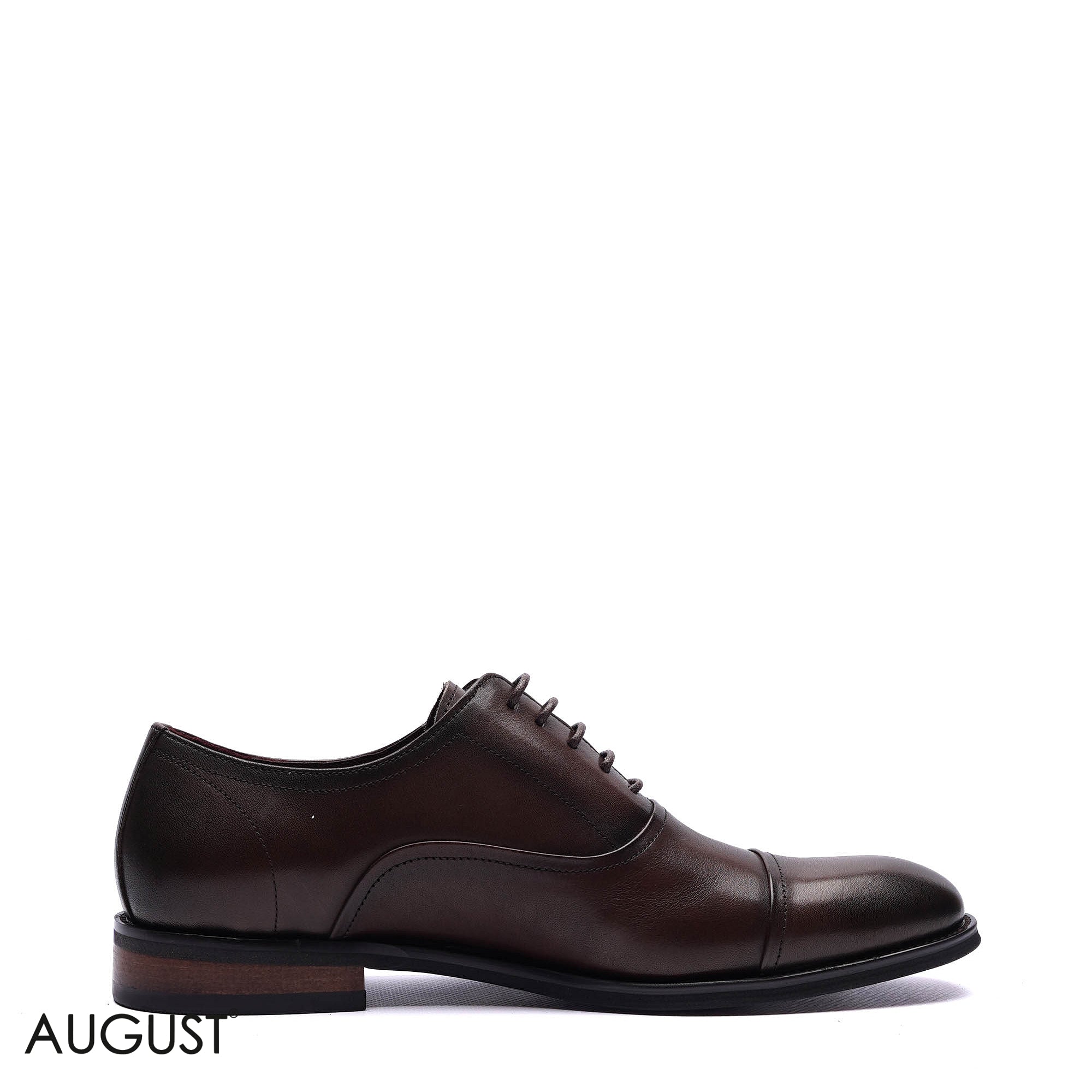 Premium Leather Formal Cap-Toe Oxfords